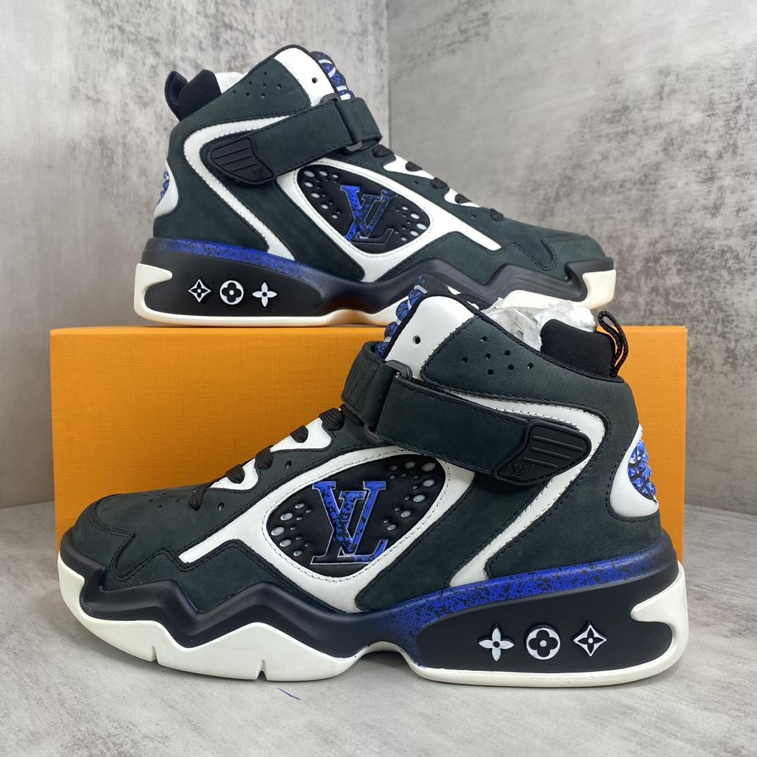 Louis Vuitton LV Trainer 2 sneaker in a black - FashionPlug