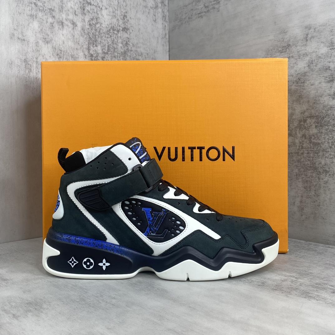 Louis Vuitton LV Trainer 2 sneaker in a black - FashionPlug