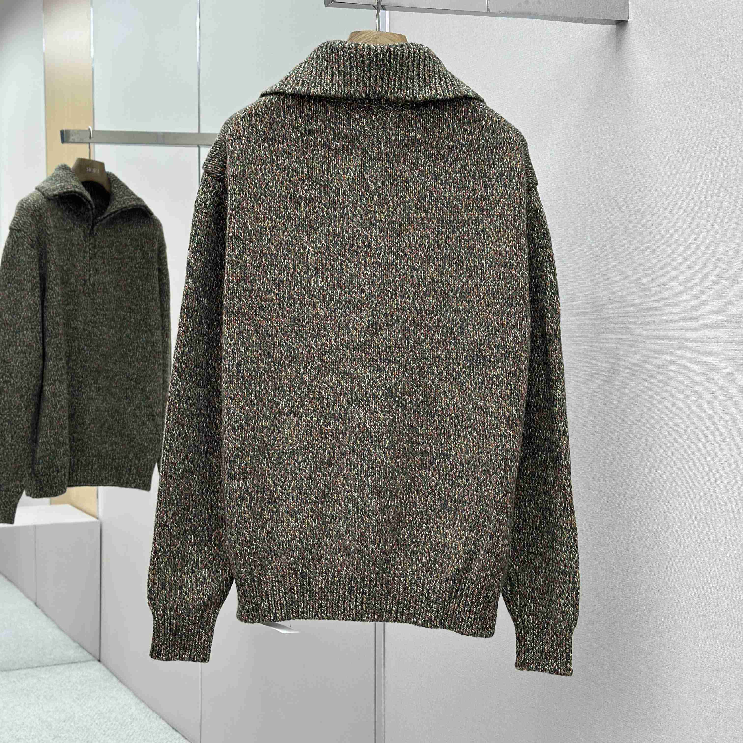Loro Piana Cashmere Half-Zip Rollneck Sweater - FashionPlug