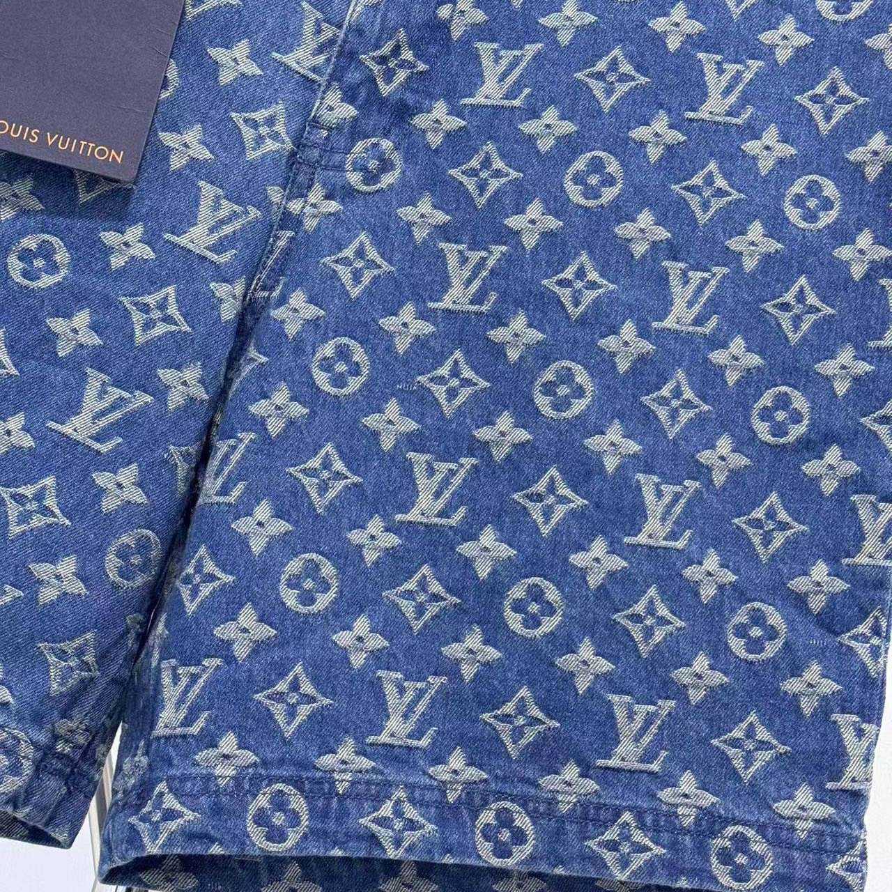 Louis Vuitton Monogram Denim Shorts  - FashionPlug