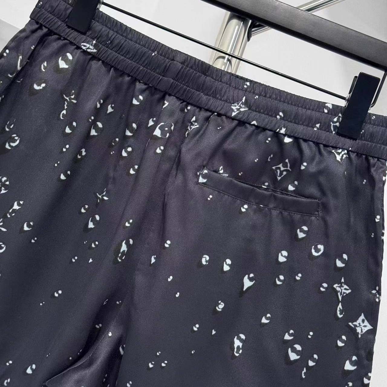 Louis Vuitton Monogram Silk Shorts  - FashionPlug