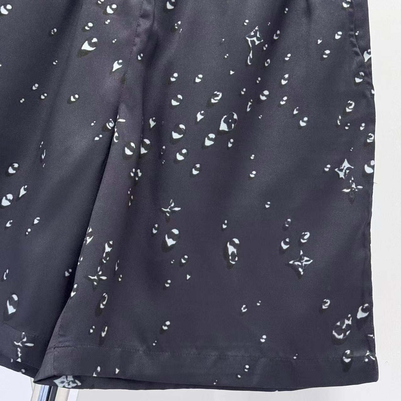 Louis Vuitton Monogram Silk Shorts  - FashionPlug