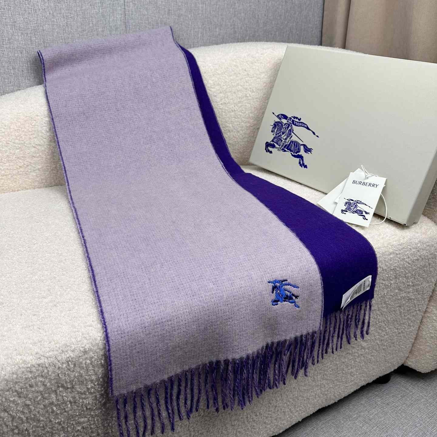 Burberry Reversible Cashmere Scarf - FashionPlug