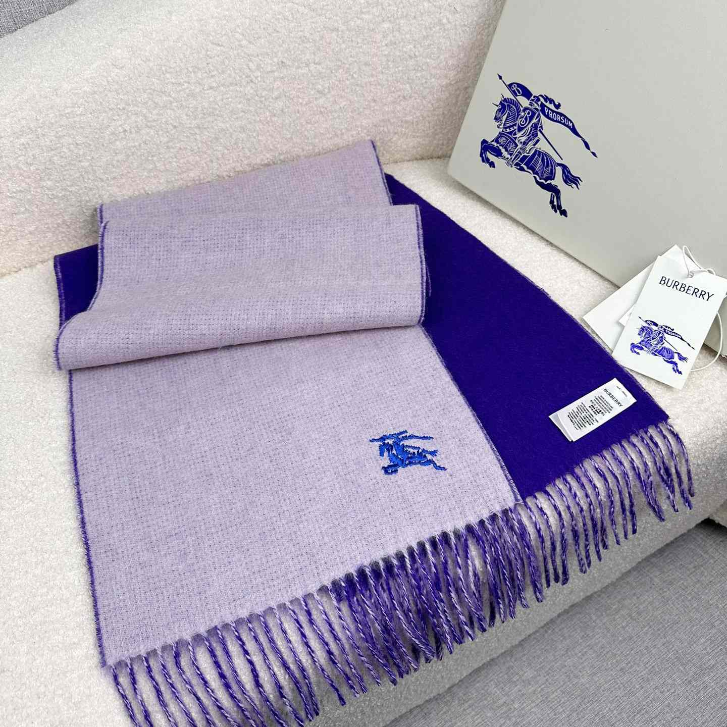 Burberry Reversible Cashmere Scarf - FashionPlug