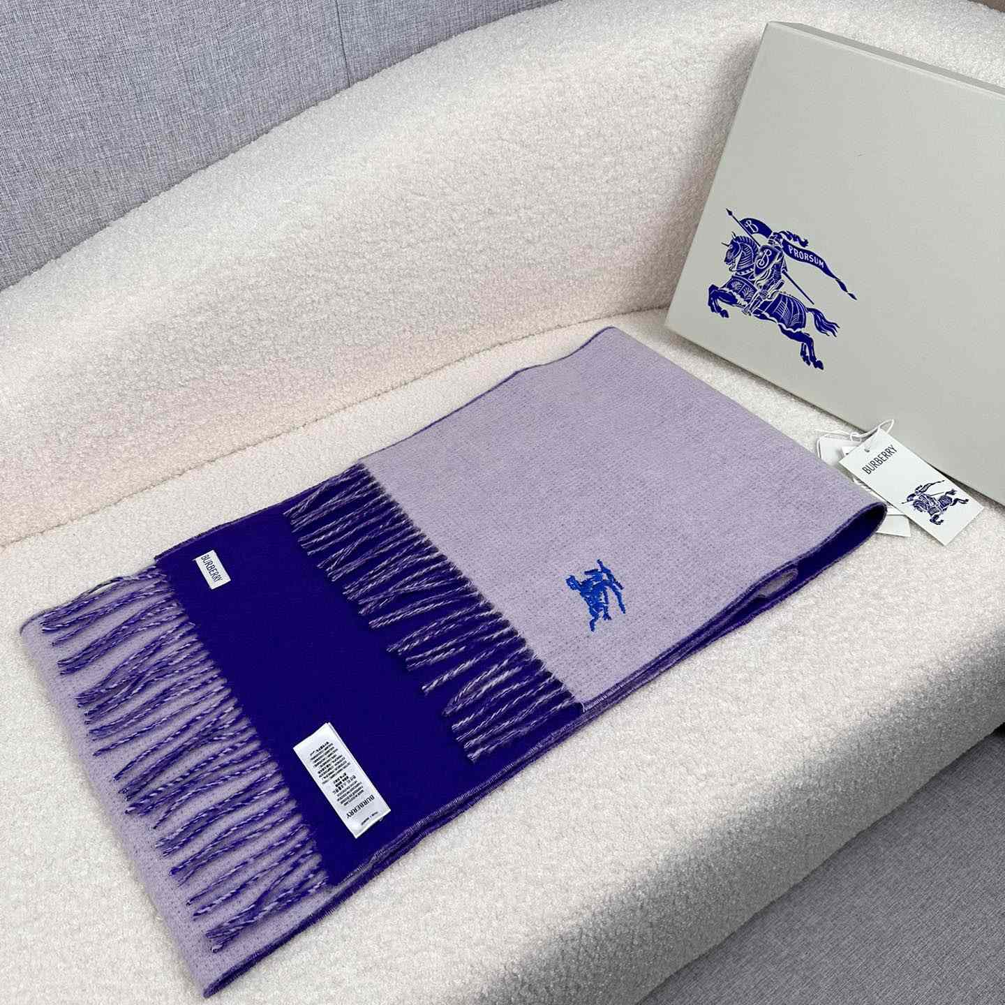 Burberry Reversible Cashmere Scarf - FashionPlug