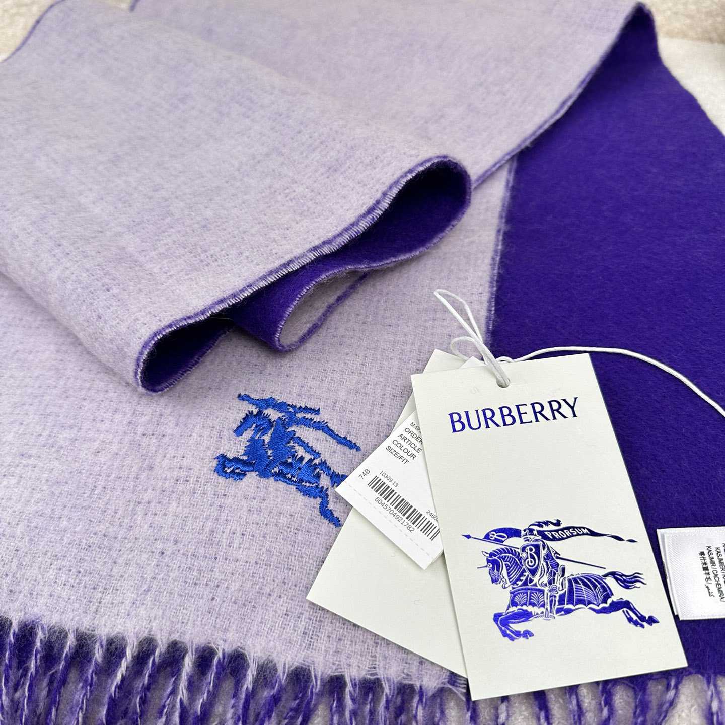 Burberry Reversible Cashmere Scarf - FashionPlug