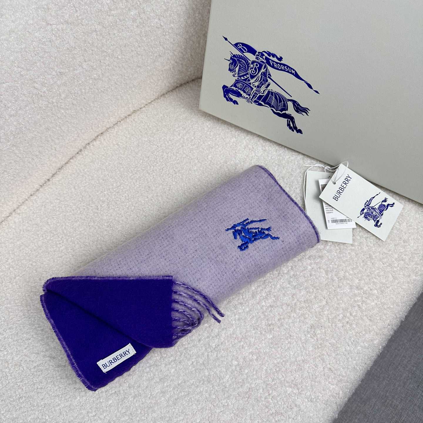 Burberry Reversible Cashmere Scarf - FashionPlug