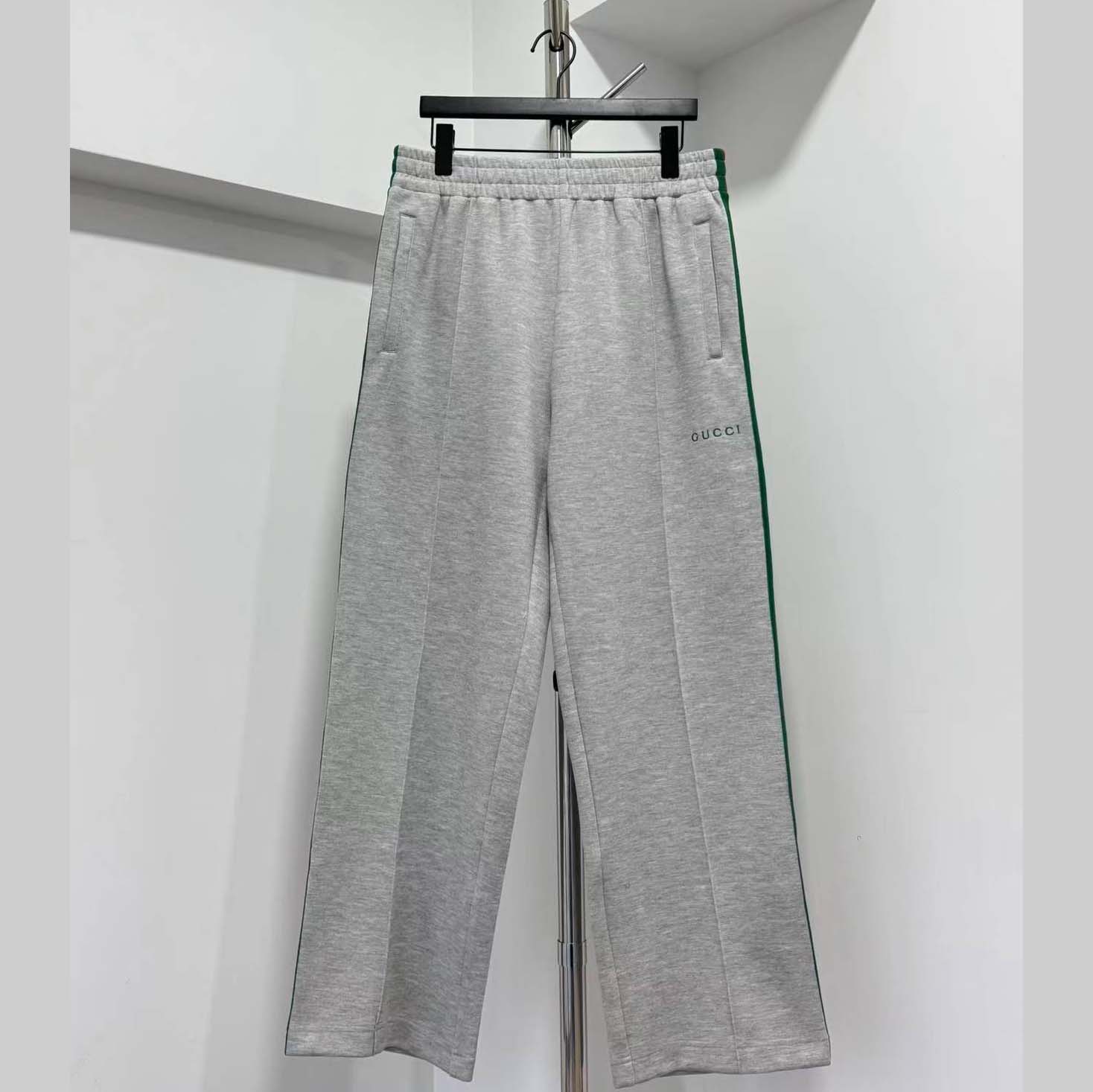 Gucci Cotton Piquet Double Sportswear Pant - FashionPlug