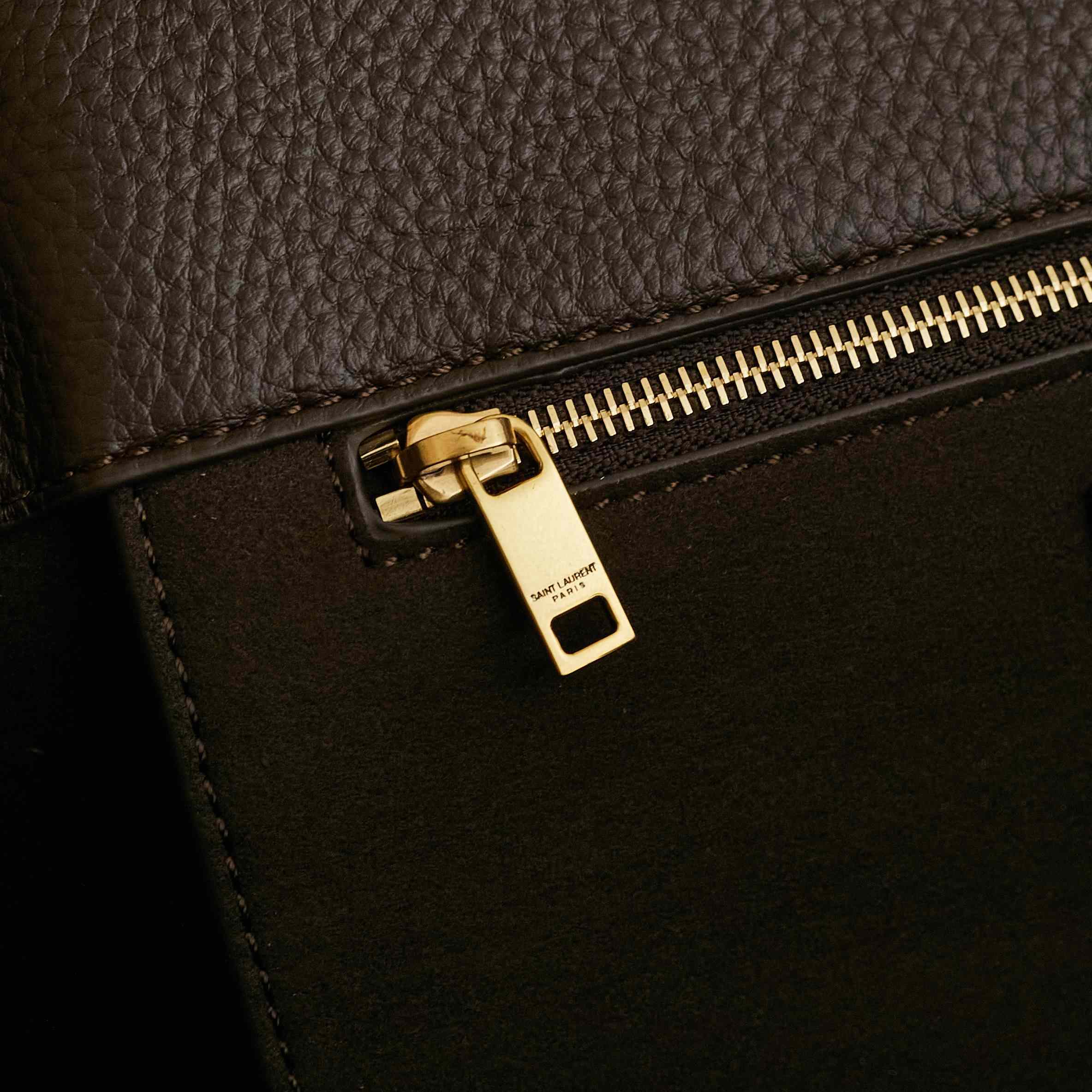 Saint Laurent LE 5 À 7 Bea In Grained Leather - FashionPlug