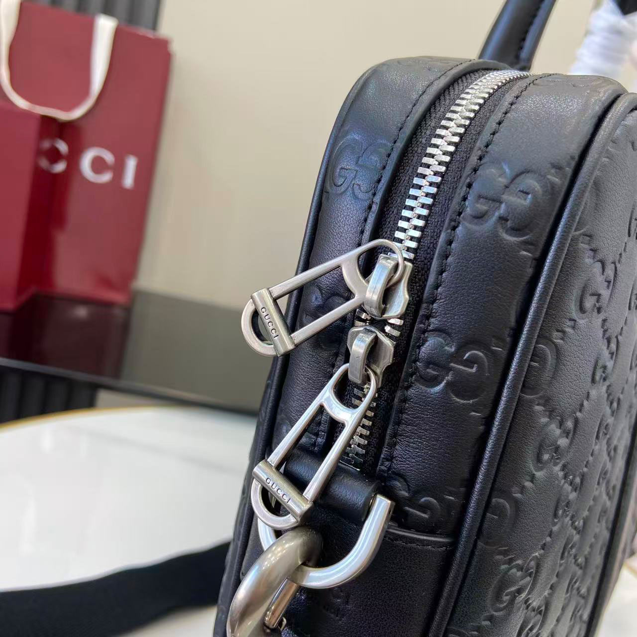 Gucci  GG Emblem Large Briefcase 850222 - FashionPlug