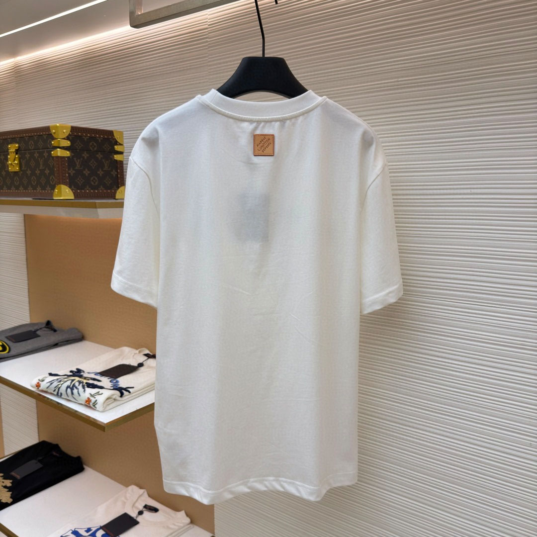 Louis Vuitton x The Darjeeling Limited Embroidered Short-Sleeved Crewneck 1AJVQO - FashionPlug