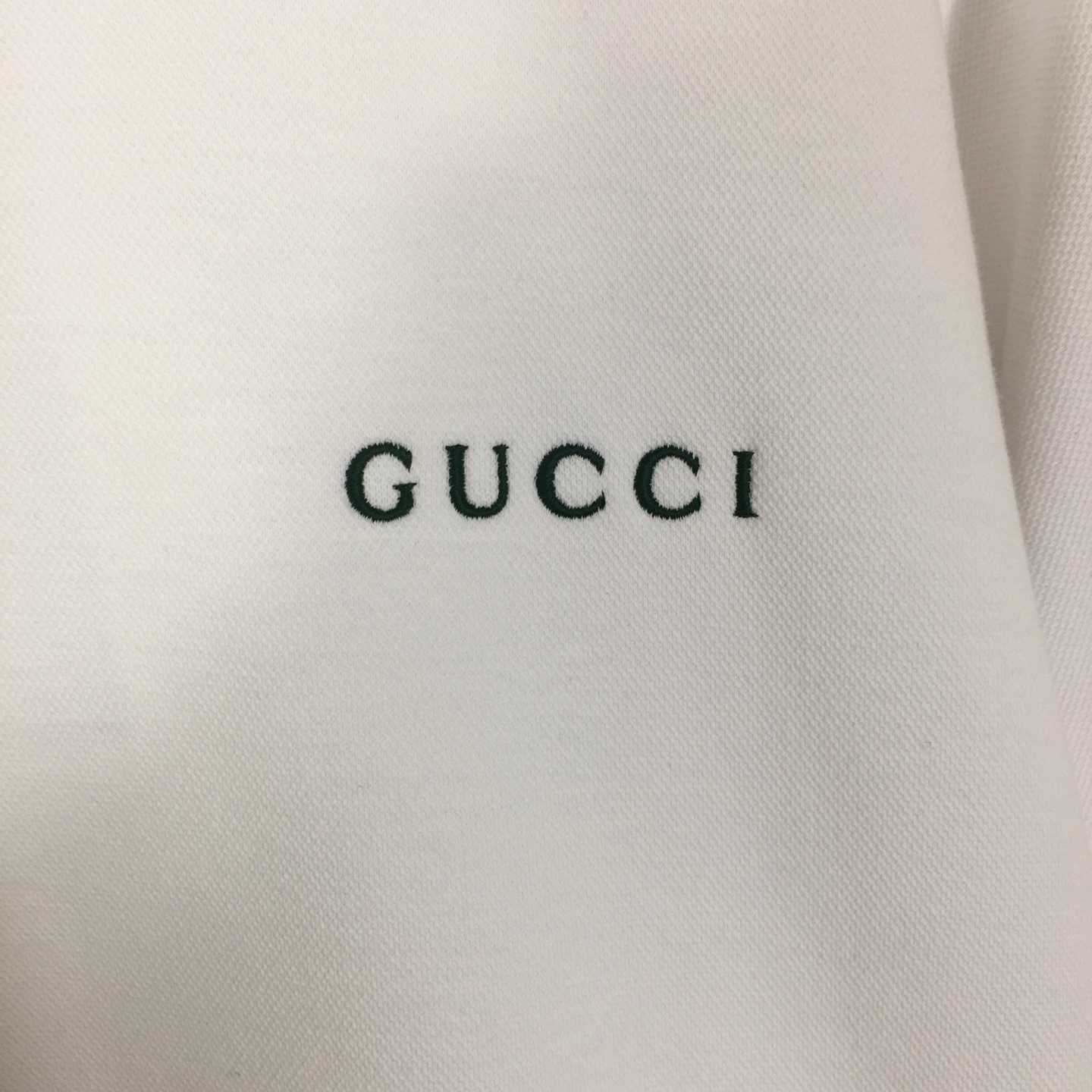 Gucci Cotton Piquet Sweatshirt With Web - FashionPlug