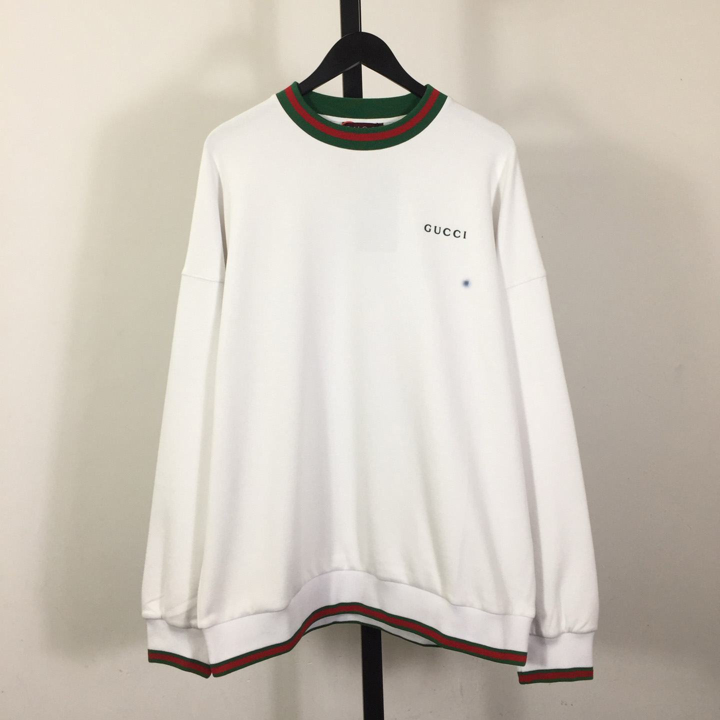 Gucci Cotton Piquet Sweatshirt With Web - FashionPlug