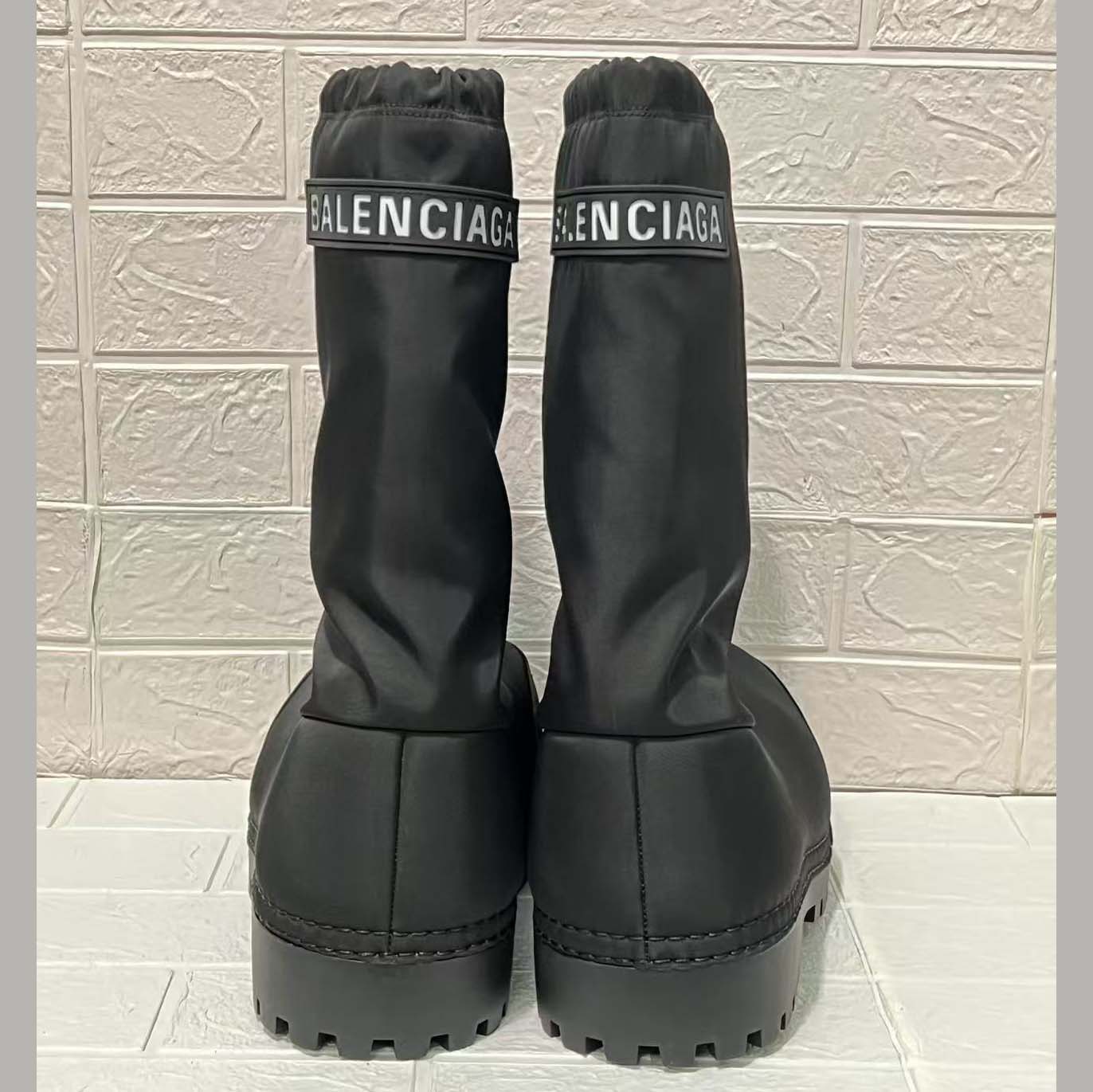 Balenciaga Alaska High Boot In Black Nylon - FashionPlug