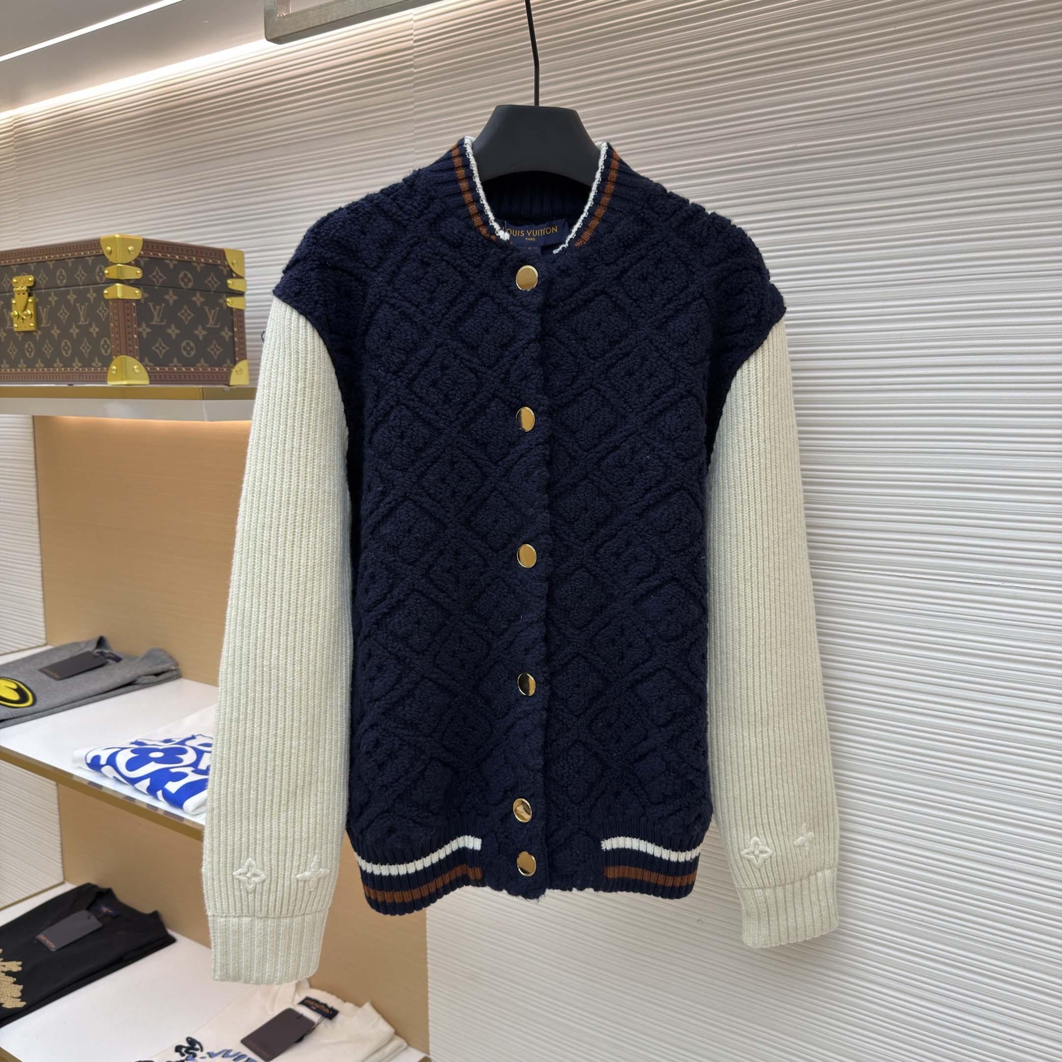 Louis Vuitton Monogram Toweling Varsity Jacket    1AIQFO - FashionPlug