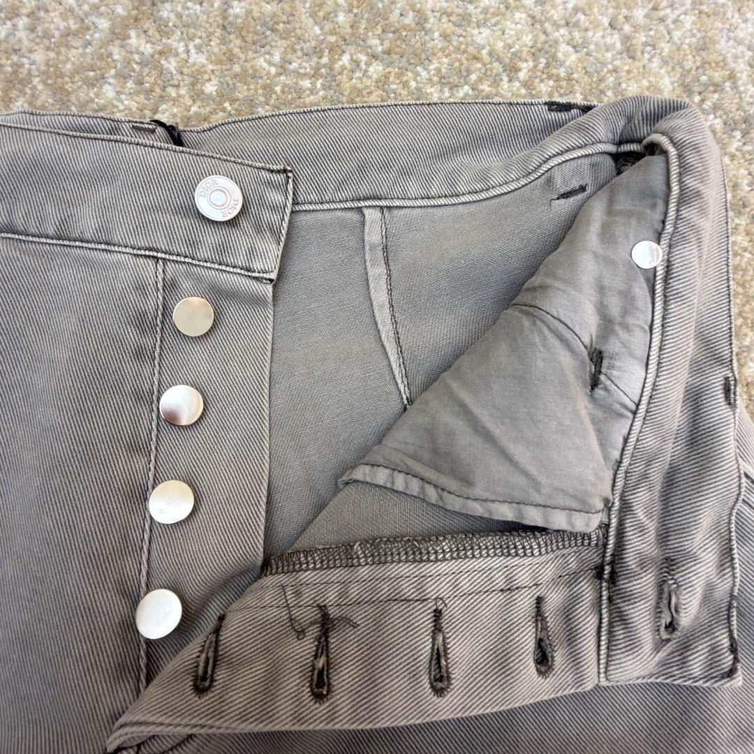 Dior Cannage Carpenter Jeans Gray Cotton Twill - FashionPlug