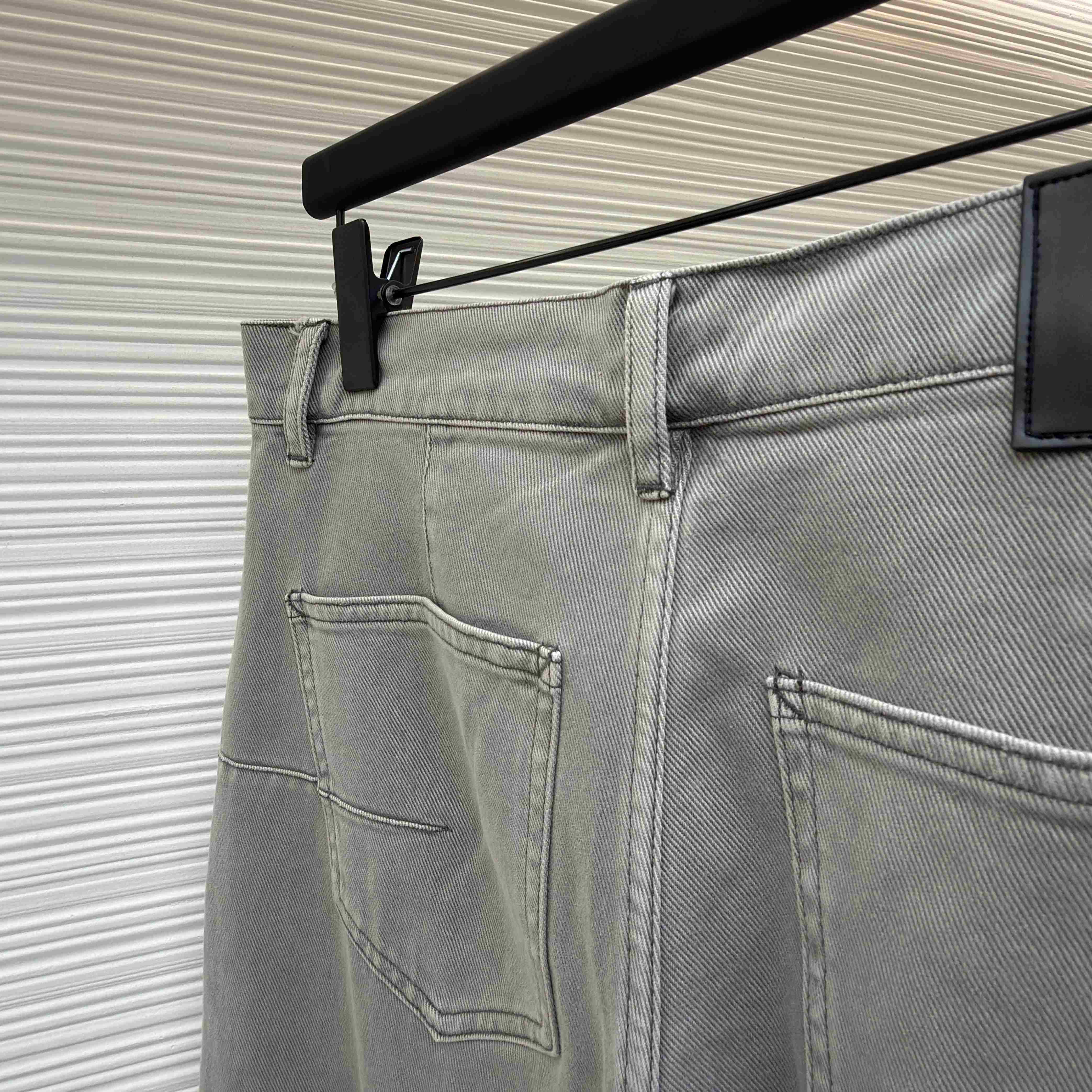 Dior Cannage Carpenter Jeans Gray Cotton Twill - FashionPlug