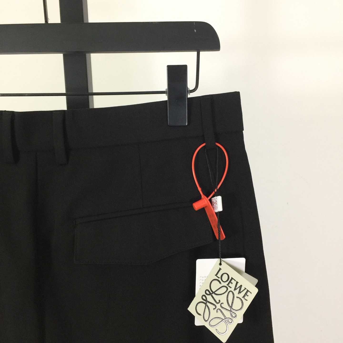 Loewe Low Crotch Trousers In Cotton Black - FashionPlug