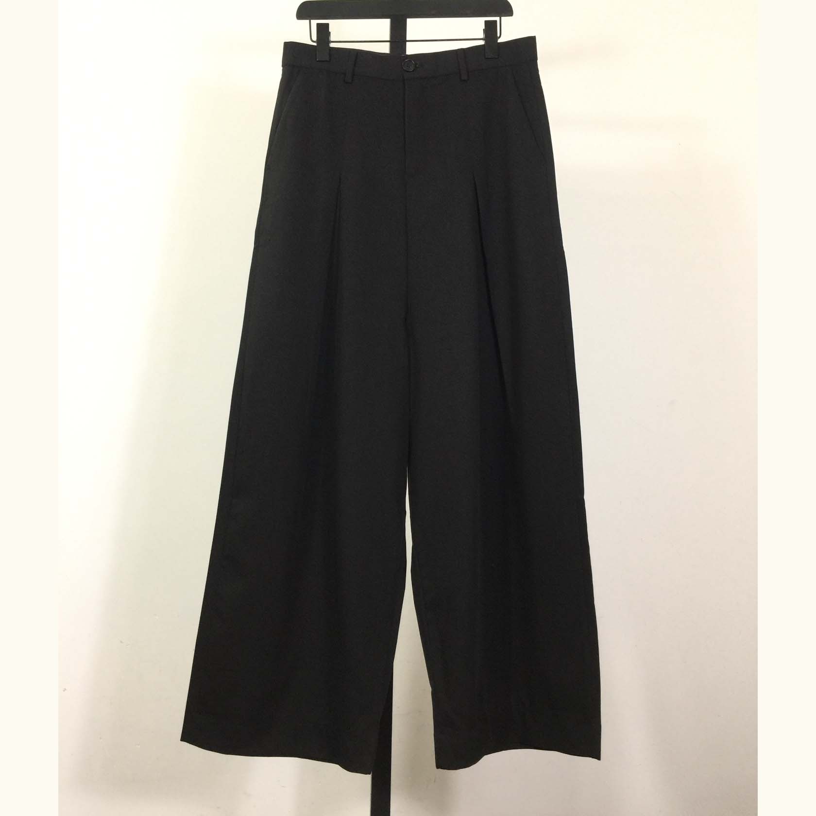 Loewe Low Crotch Trousers In Cotton Black - FashionPlug