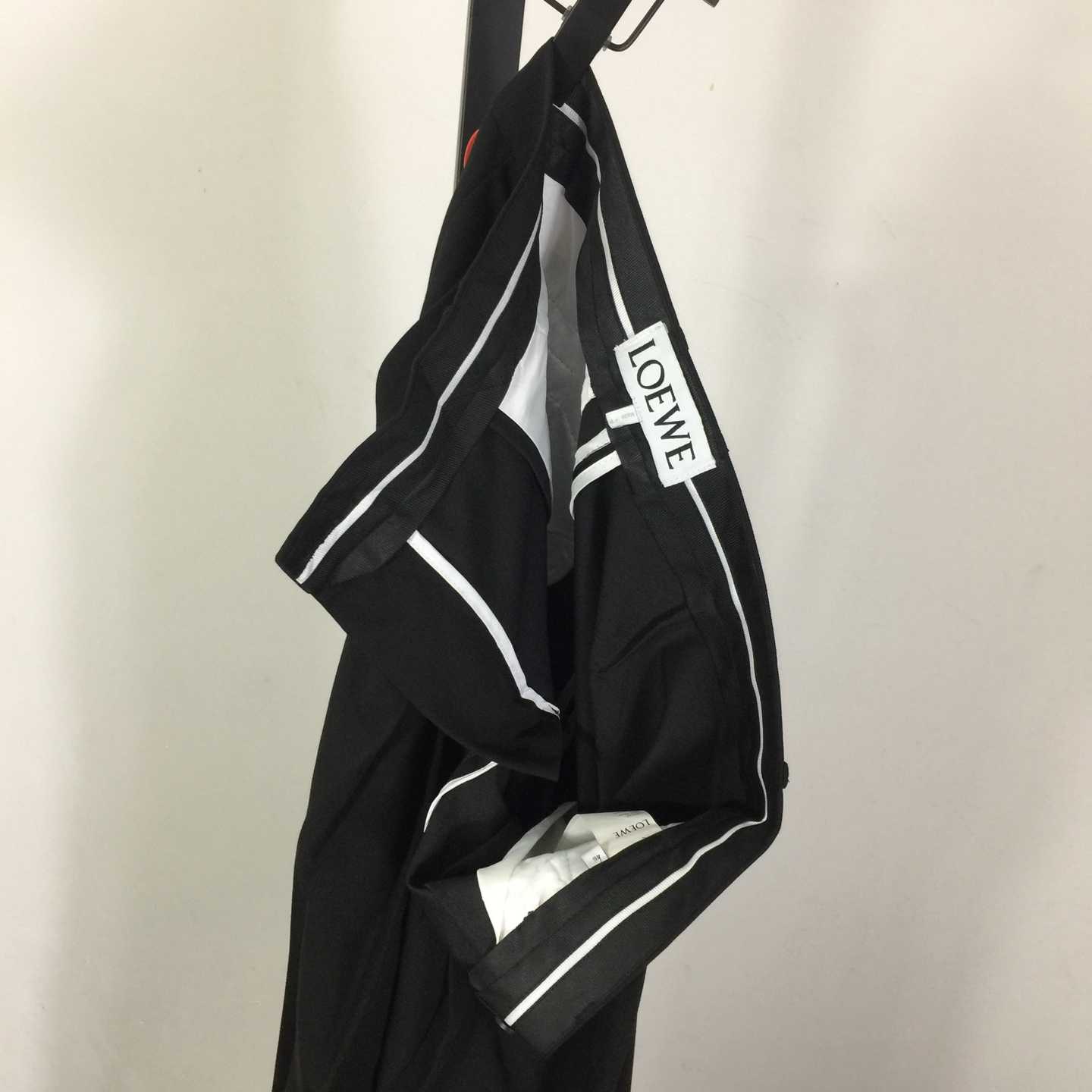 Loewe Low Crotch Trousers In Cotton Black - FashionPlug