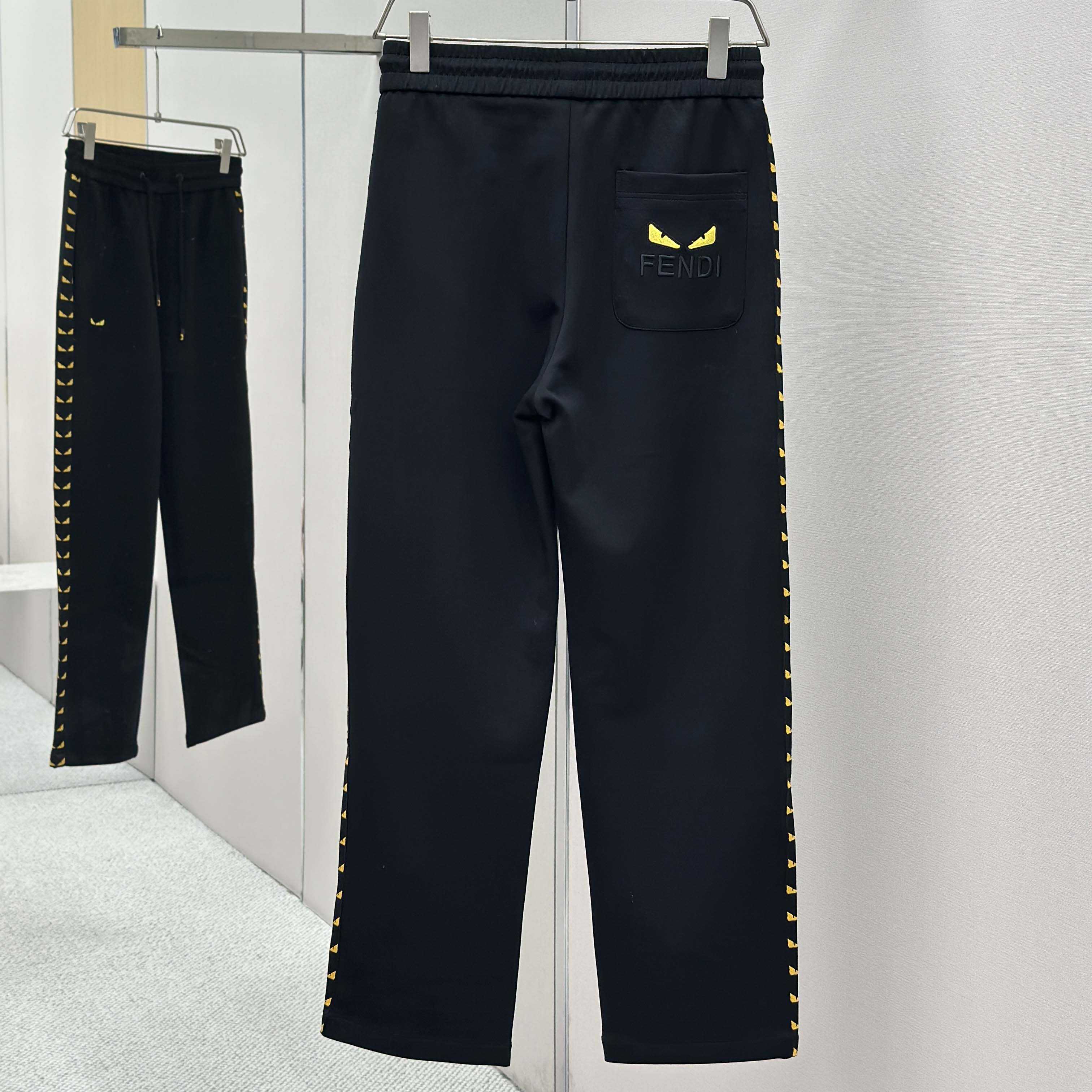Fendi Trousers In Cotton  - FashionPlug