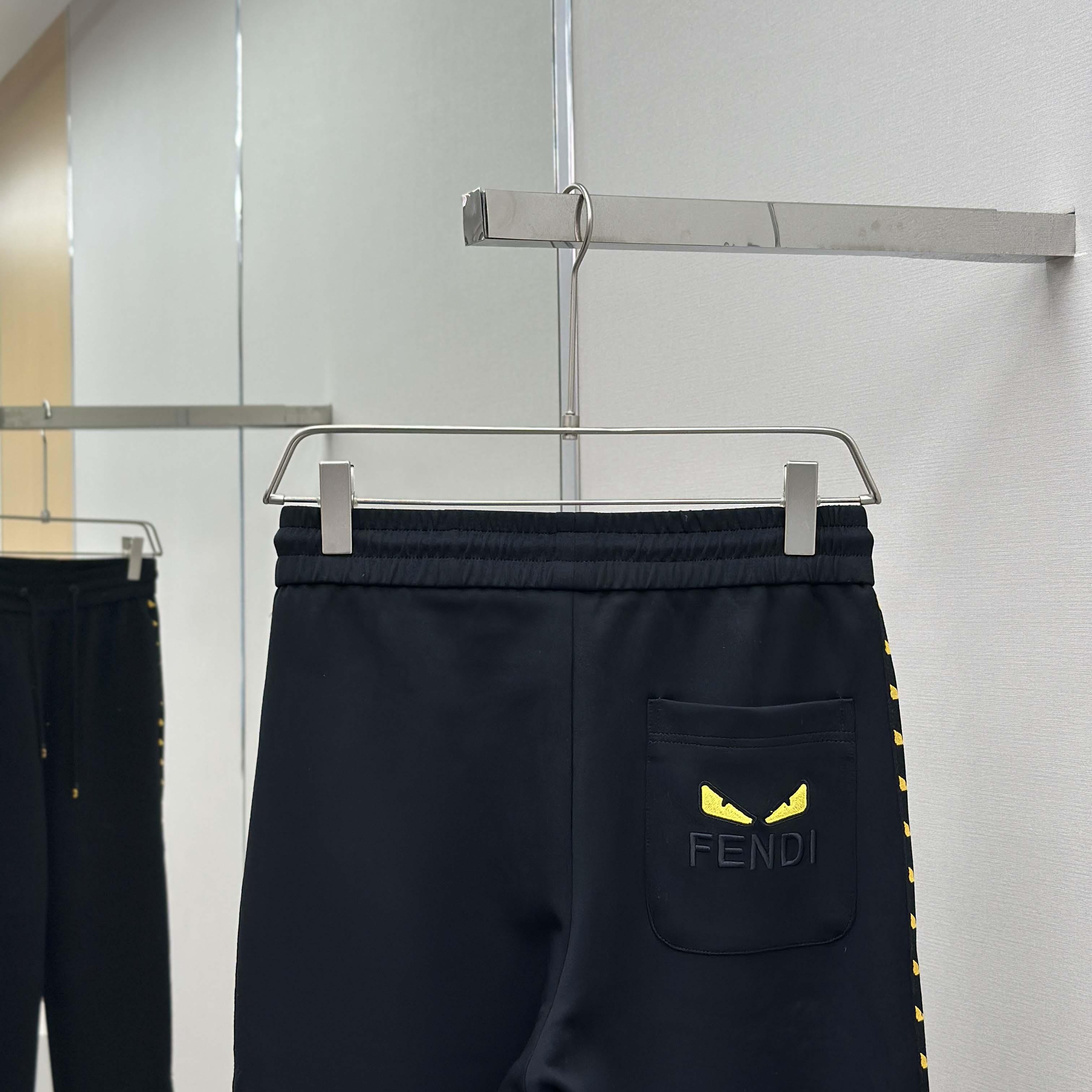 Fendi Trousers In Cotton  - FashionPlug