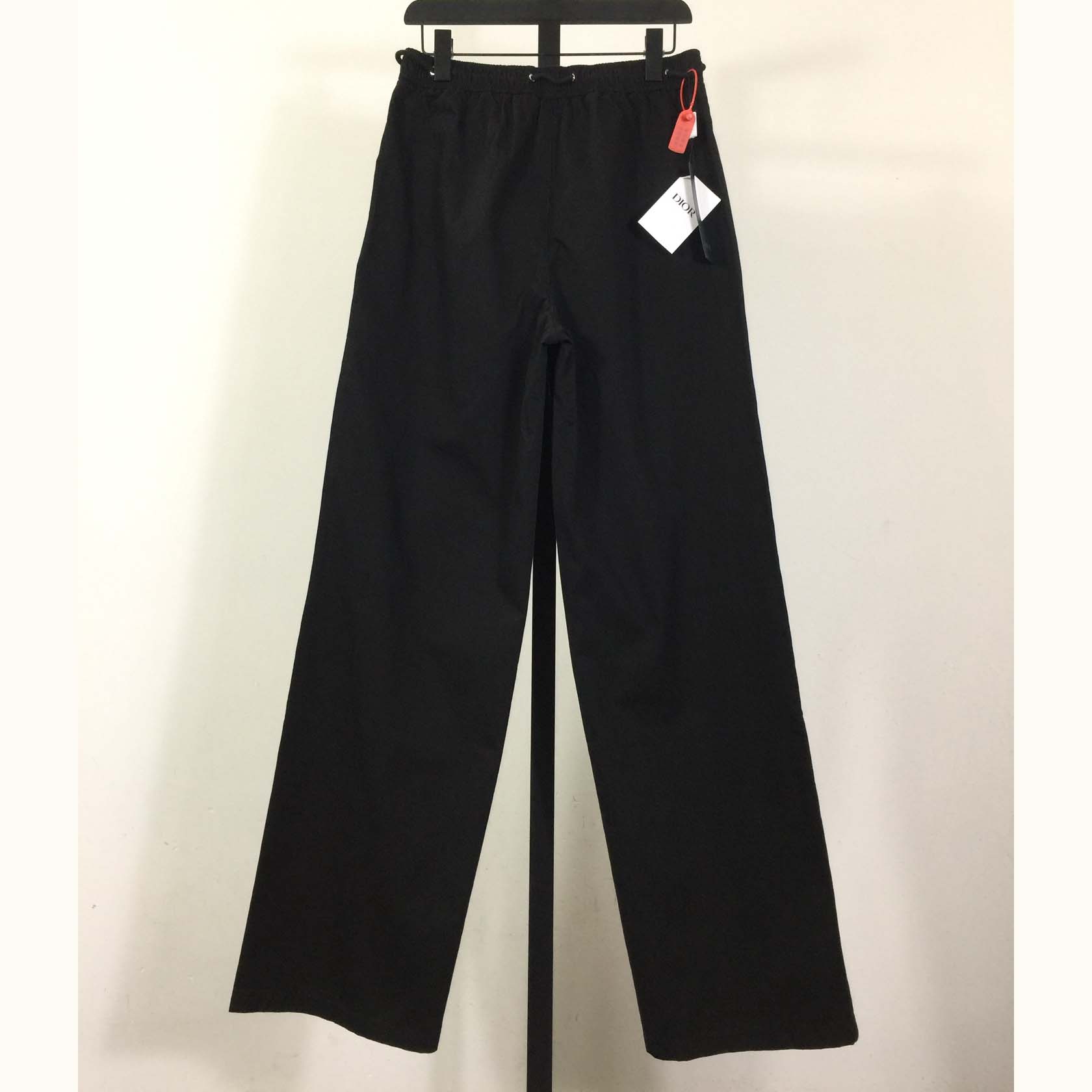 Dior Mountain Track Pants Black Blended Cotton Twill  - FashionPlug