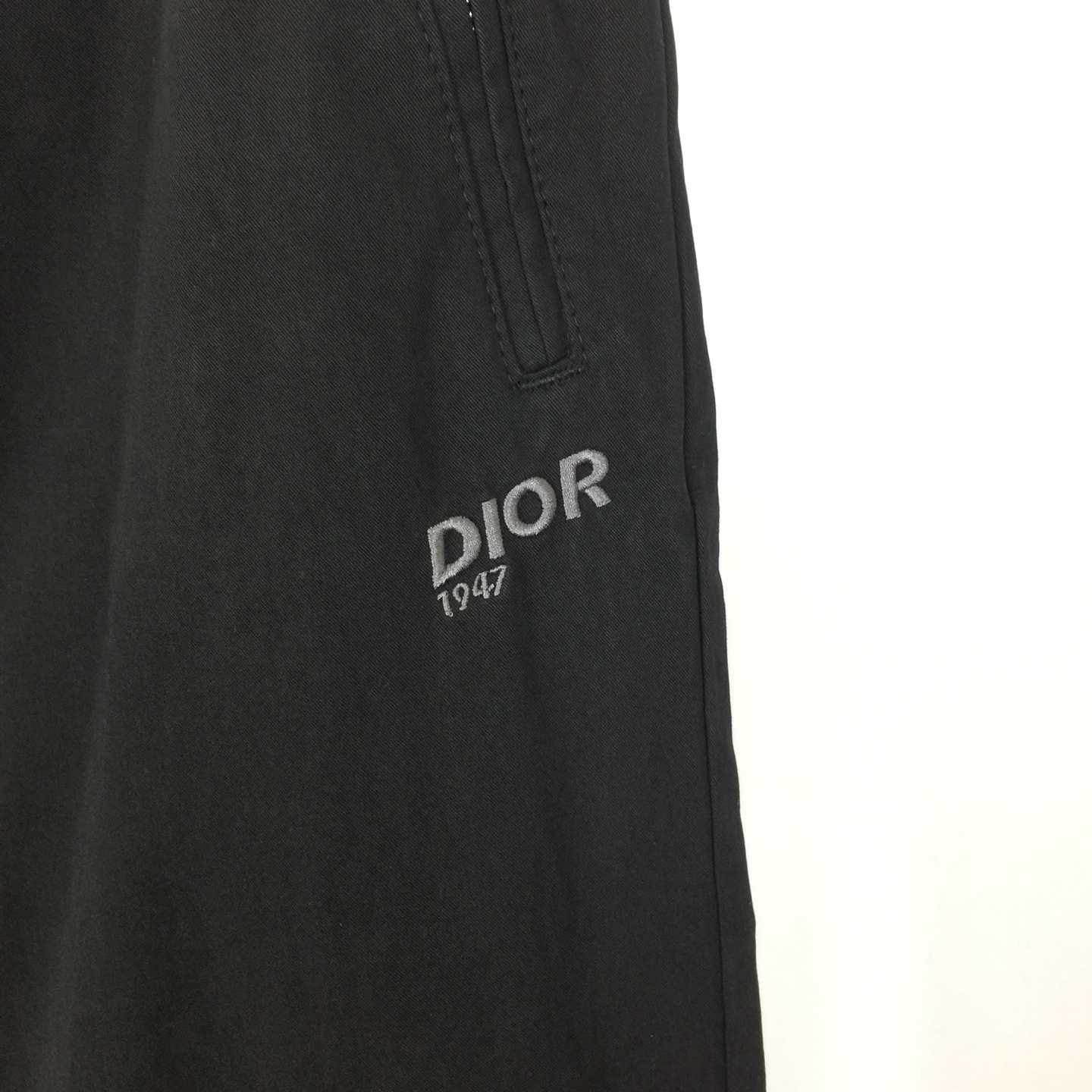 Dior Mountain Track Pants Black Blended Cotton Twill  - FashionPlug