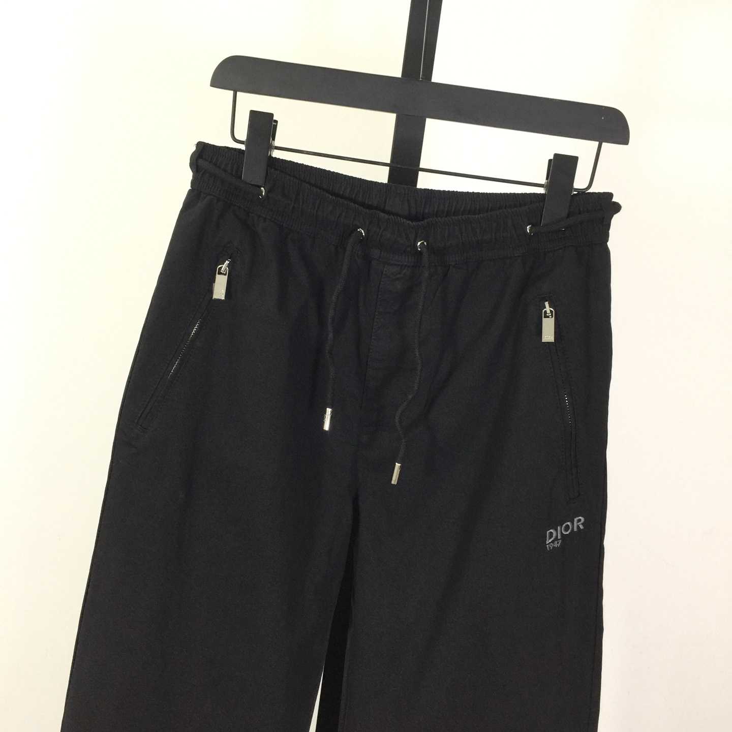 Dior Mountain Track Pants Black Blended Cotton Twill  - FashionPlug