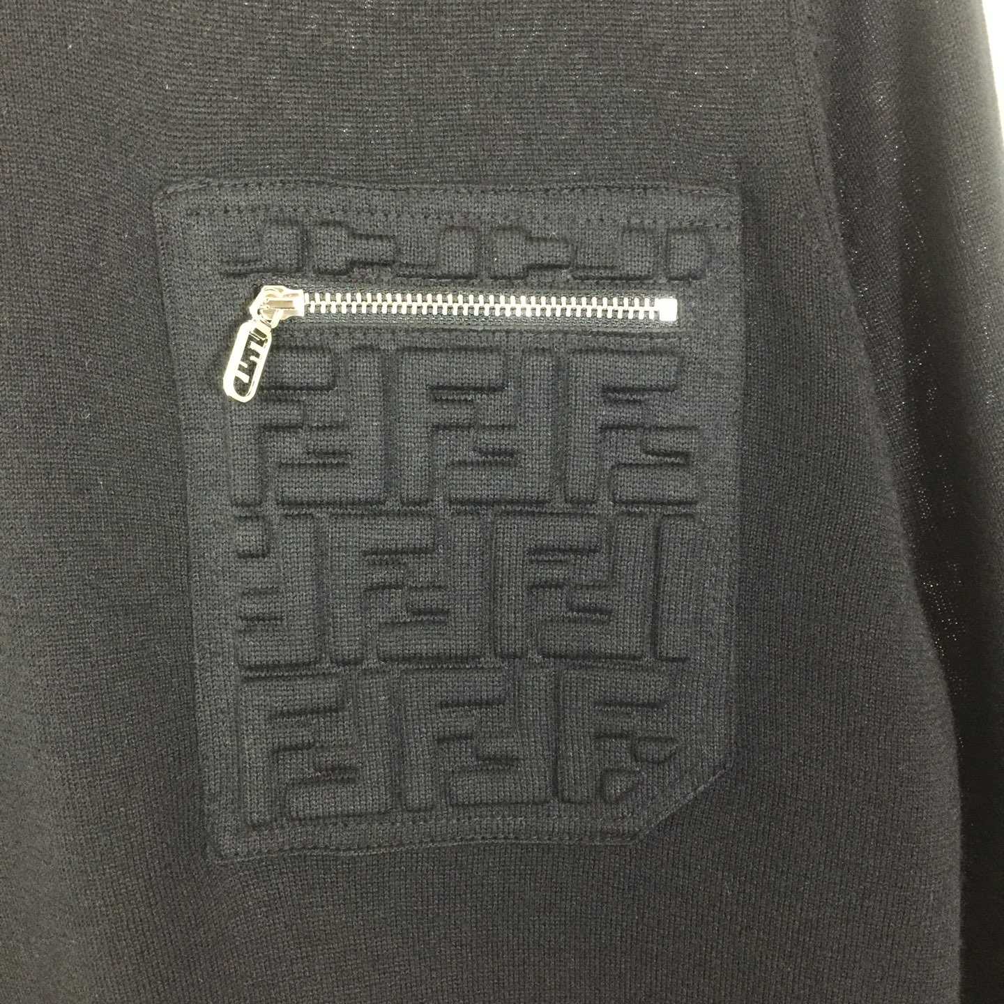 Fendi Black Wool Pullover - FashionPlug