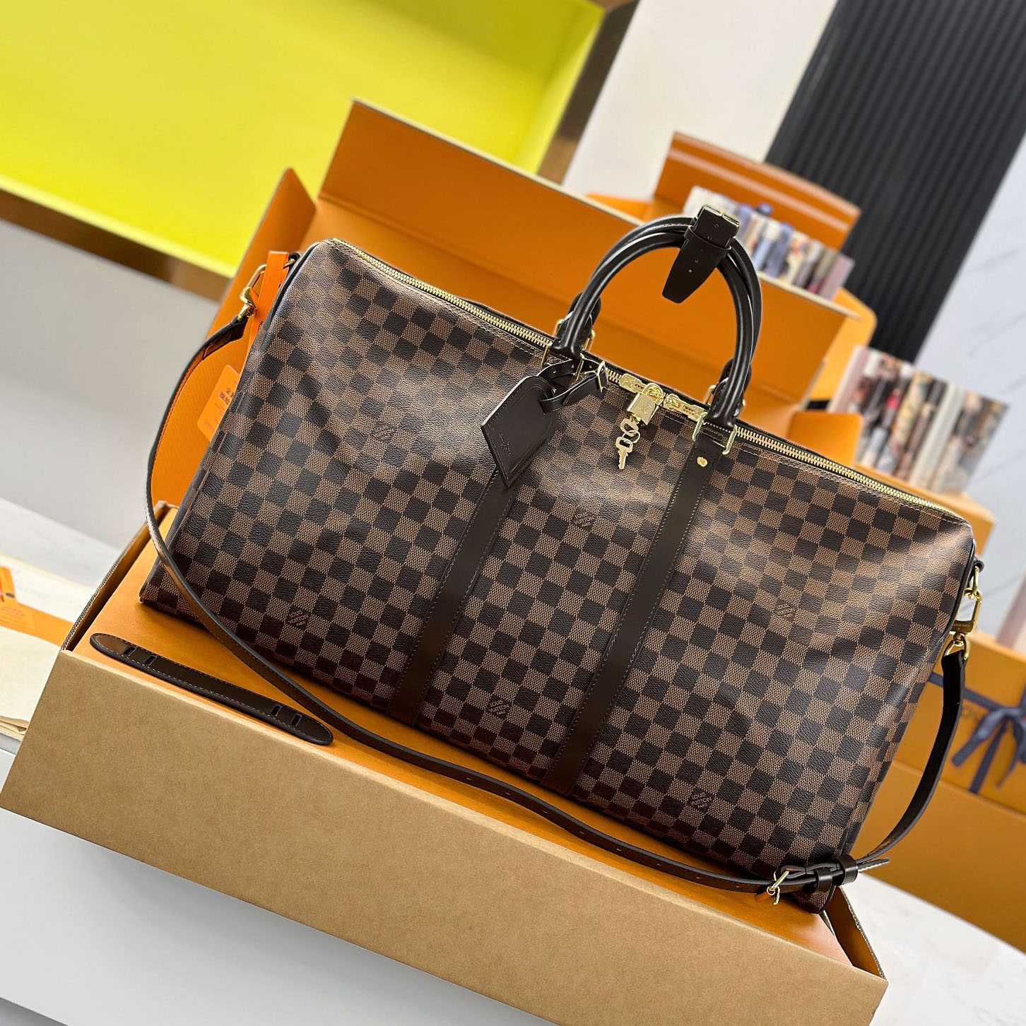 Louis Vuitton Keepall Bandoulière 55 N41414 - FashionPlug