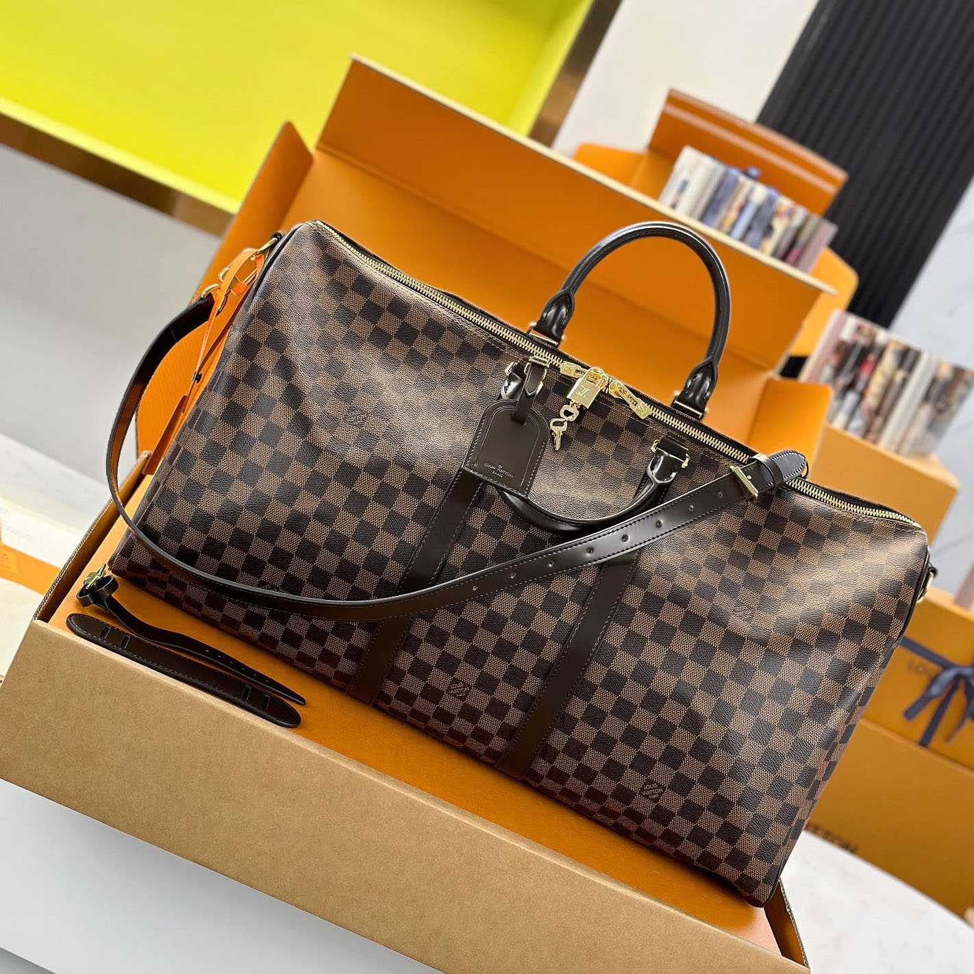 Louis Vuitton Keepall Bandoulière 55 N41414 - FashionPlug