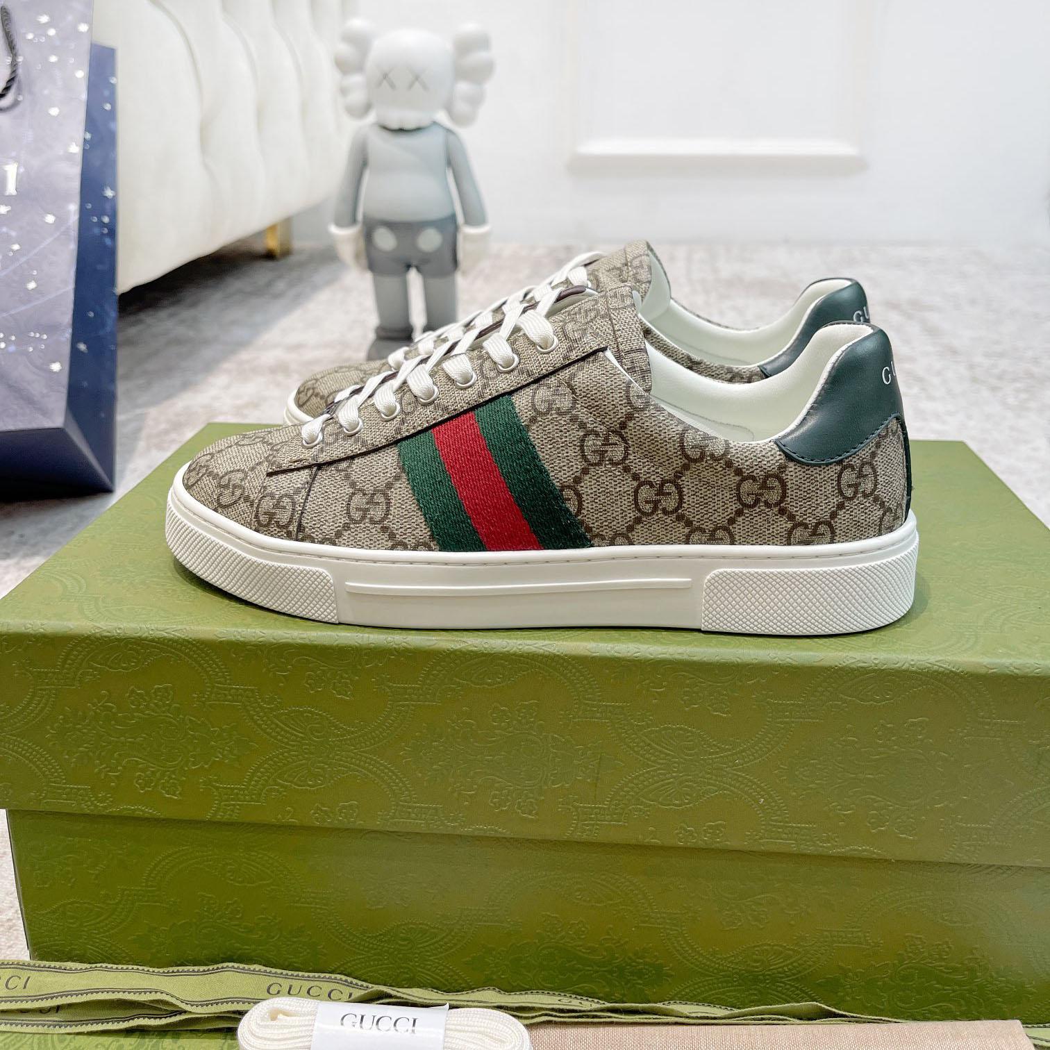 Gucci Ace Sneaker  With Web - FashionPlug