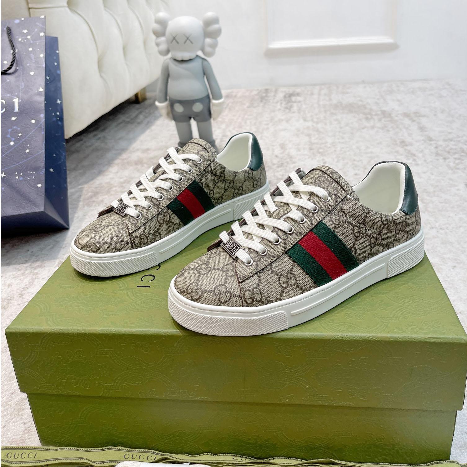 Gucci Ace Sneaker  With Web - FashionPlug