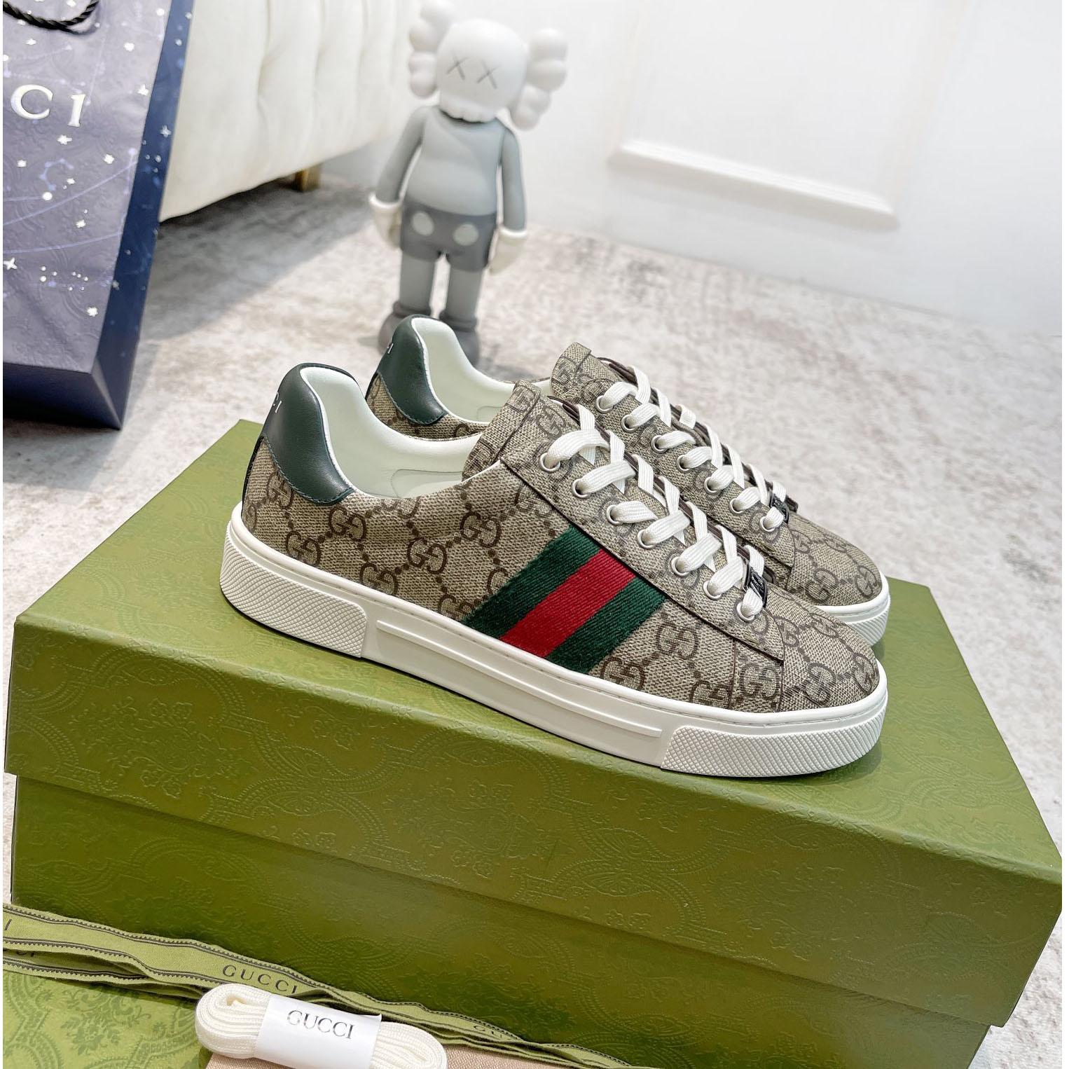 Gucci Ace Sneaker  With Web - FashionPlug