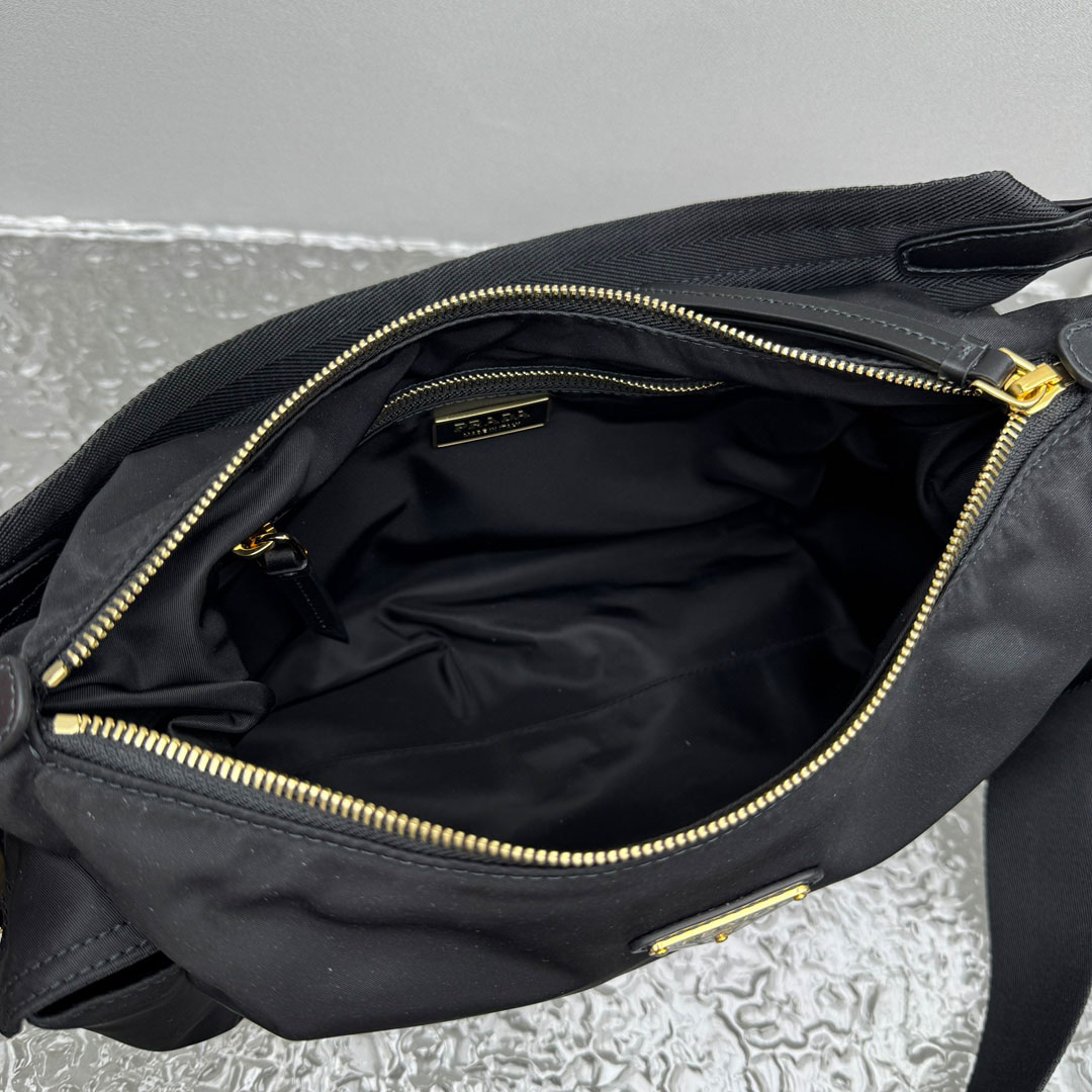 Prada Explore Large Re-Nylon And Leather Bag - FashionPlug