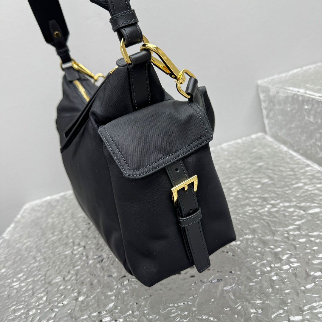 Prada Explore Large Re-Nylon And Leather Bag - FashionPlug