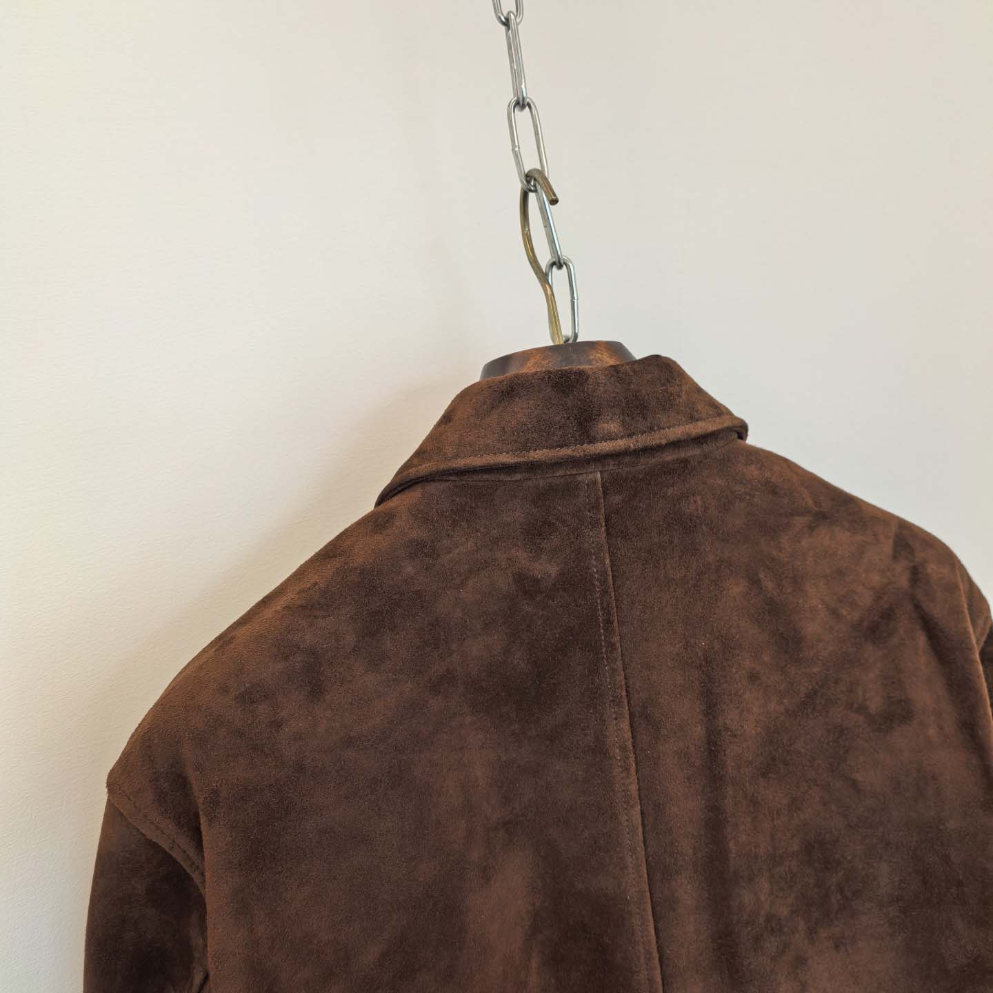  Loro Piana 'Johnie' or 'Kane' Brown Suede Bomber Jacket - FashionPlug