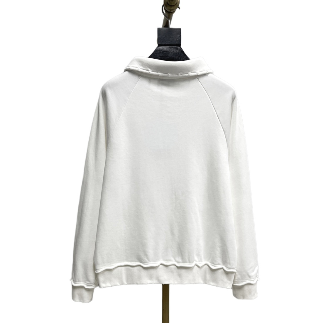 Miu Miu Logo-patch Polo Sweatshirt   60037 - FashionPlug