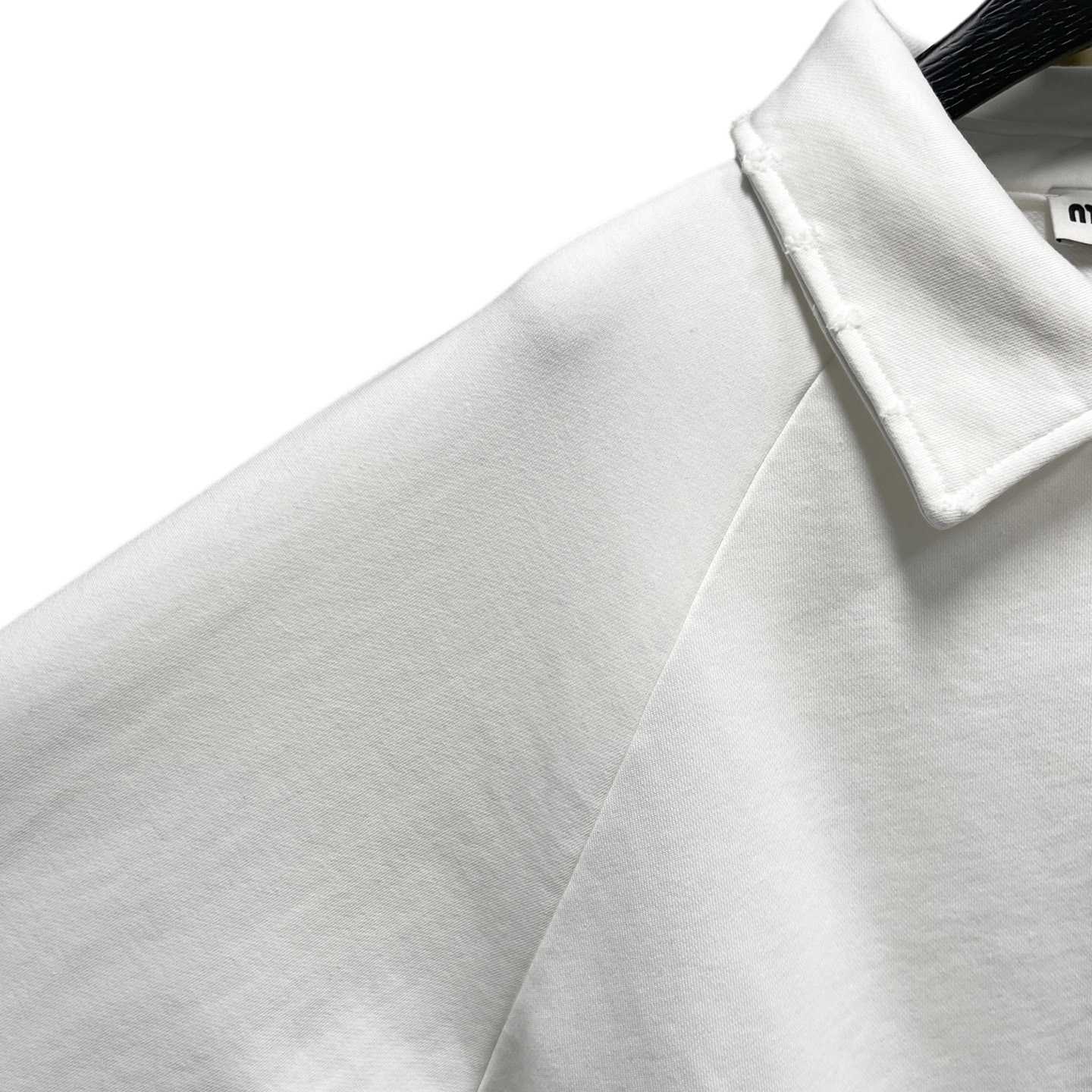 Miu Miu Logo-patch Polo Sweatshirt   60037 - FashionPlug