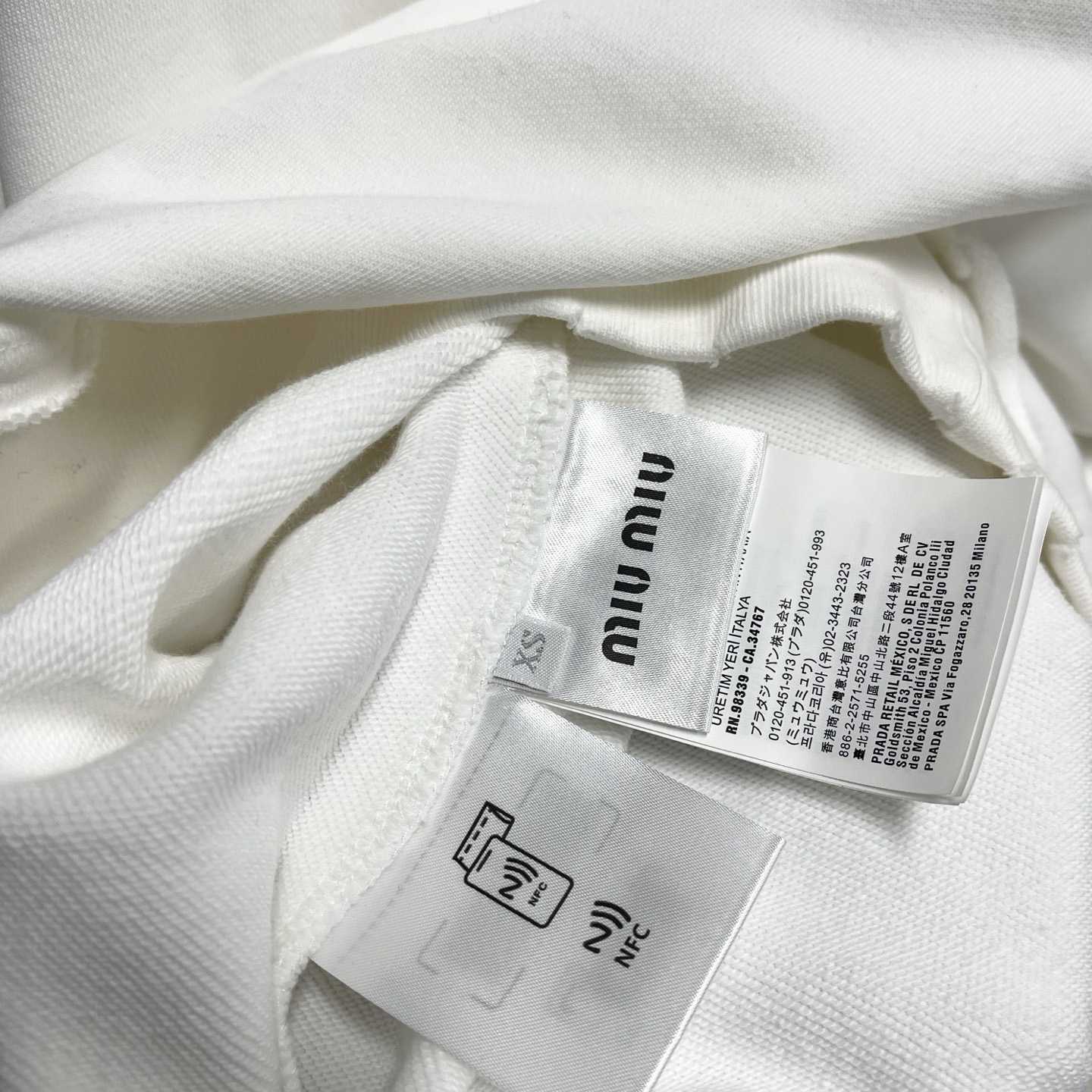 Miu Miu Logo-patch Polo Sweatshirt   60037 - FashionPlug