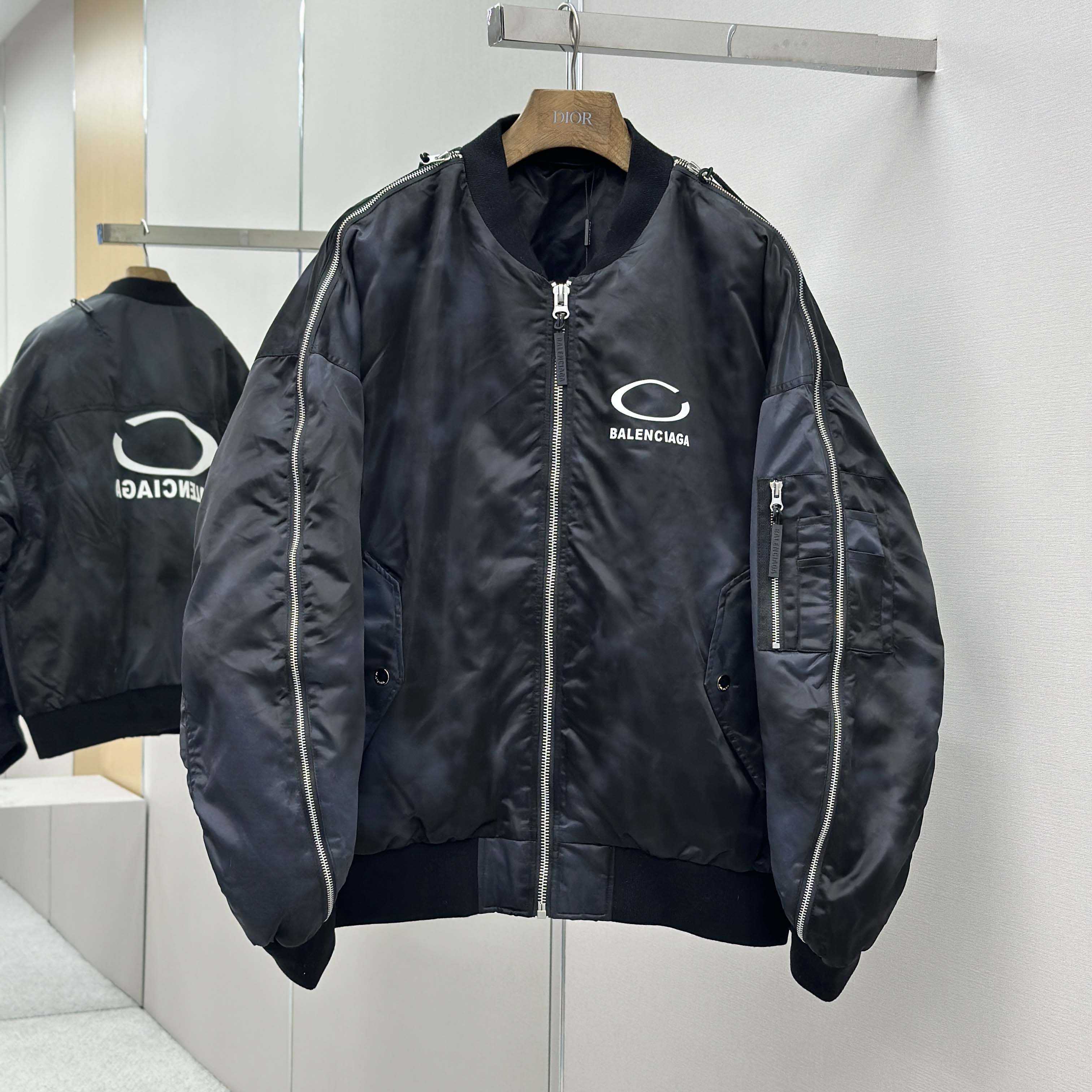 Balenciaga Bomber Jacket  - FashionPlug