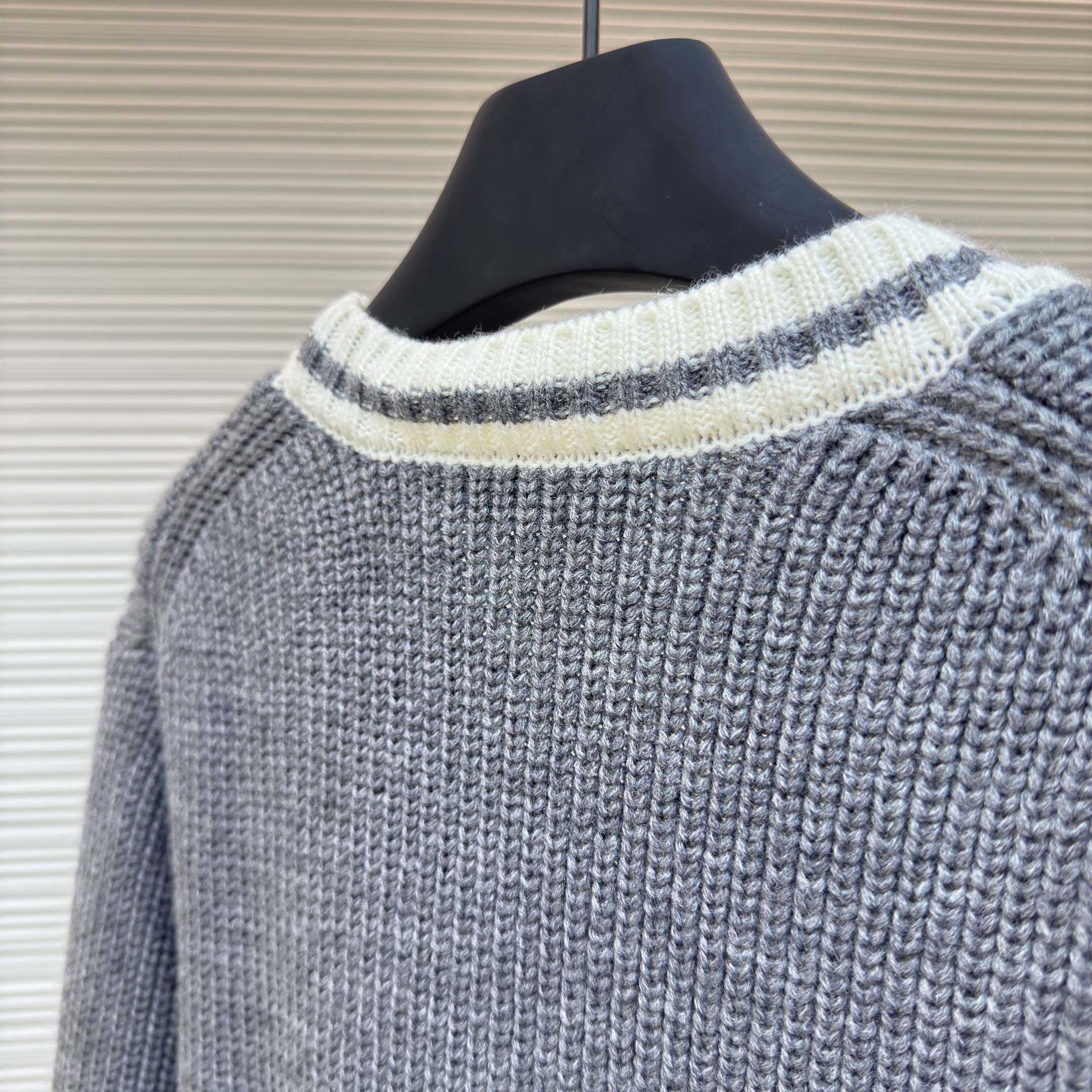 Miu Miu Ribbed Knit Wool And Cashmere Cardigan - FashionPlug