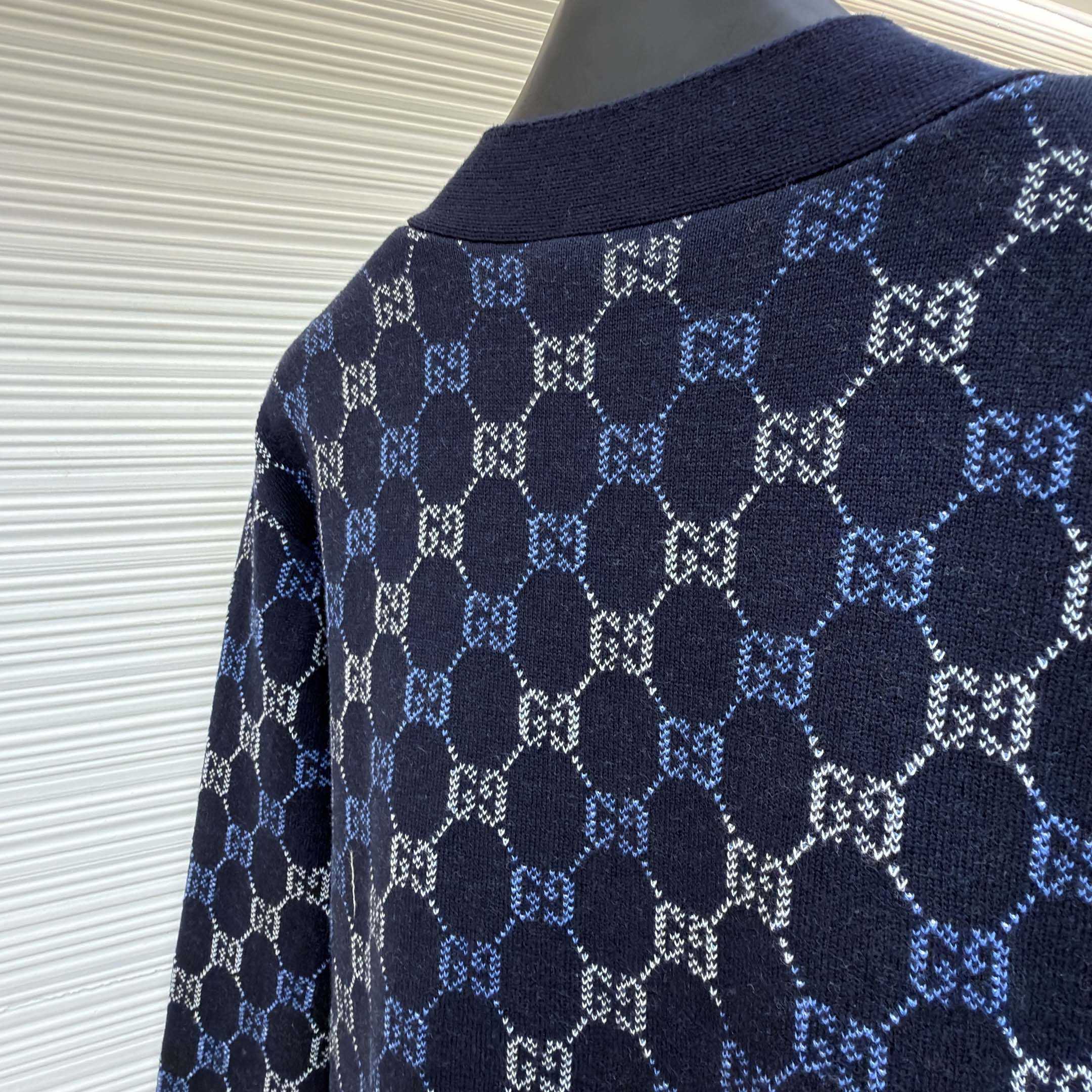 Gucci GG Double Wool Knit Sweater - FashionPlug