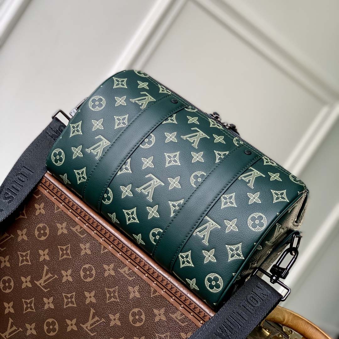 Louis Vuitton City Keepall Monogram Shadow   M27184 - FashionPlug