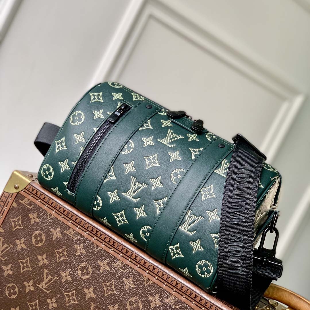 Louis Vuitton City Keepall Monogram Shadow   M27184 - FashionPlug