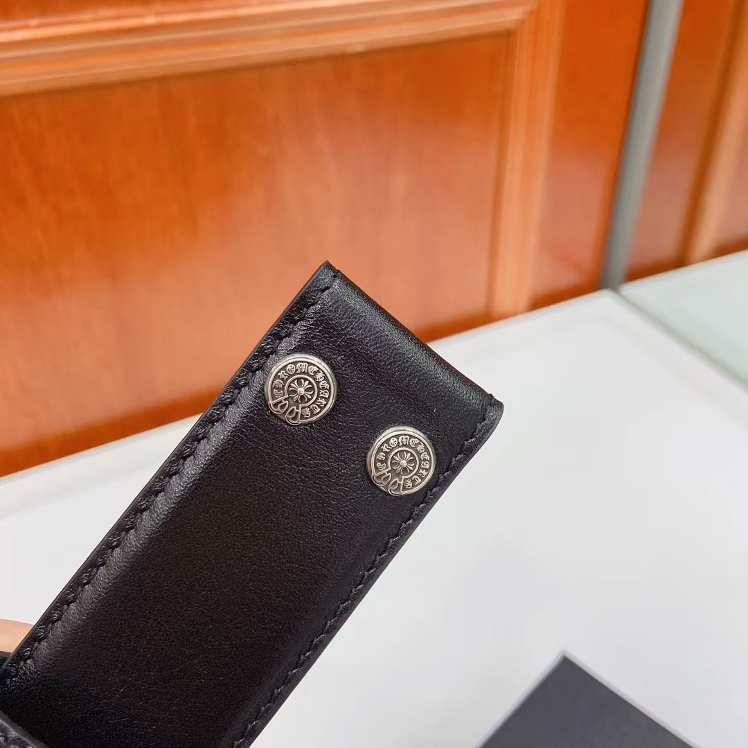 Chrome Hearts Leather Belt   - FashionPlug