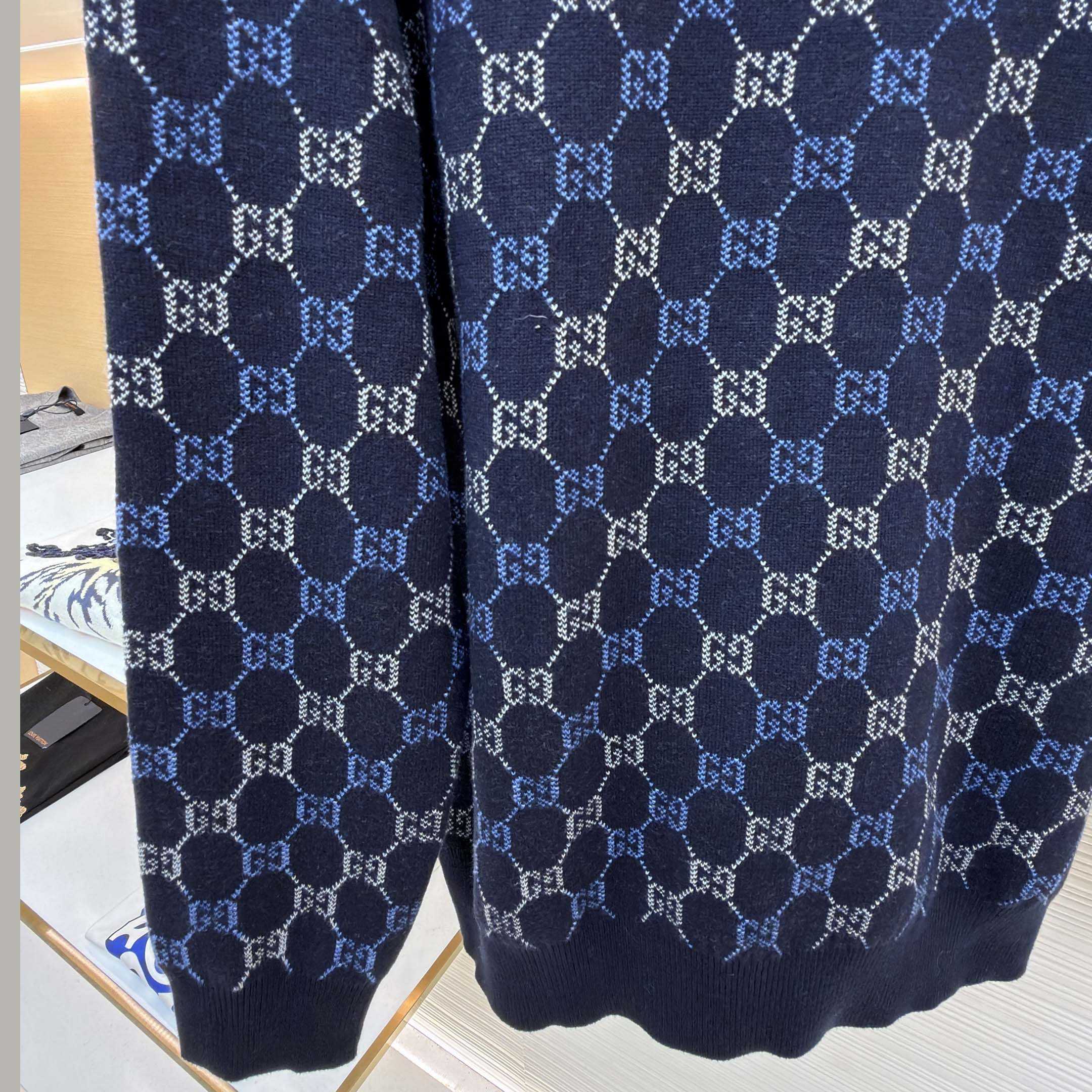 Gucci GG Double Wool Knit Sweater - FashionPlug