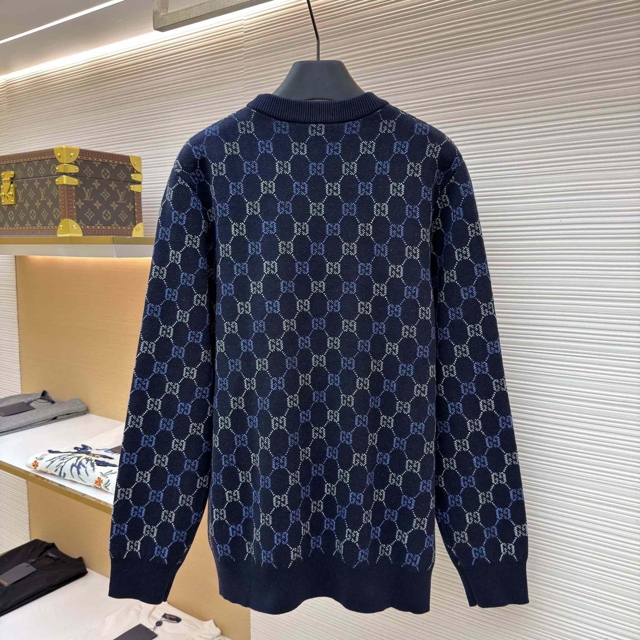 Gucci GG Double Wool Knit Sweater - FashionPlug