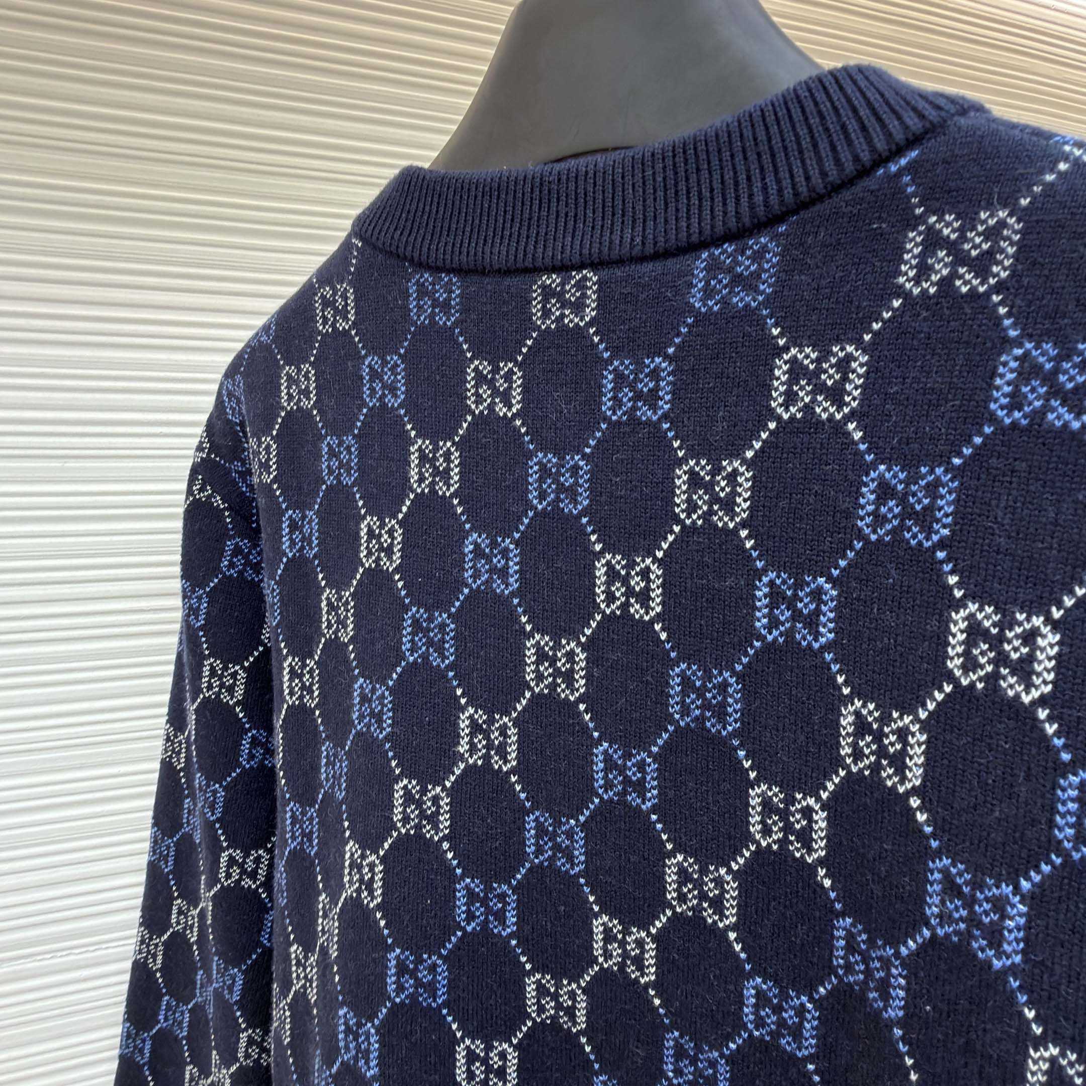 Gucci GG Double Wool Knit Sweater - FashionPlug